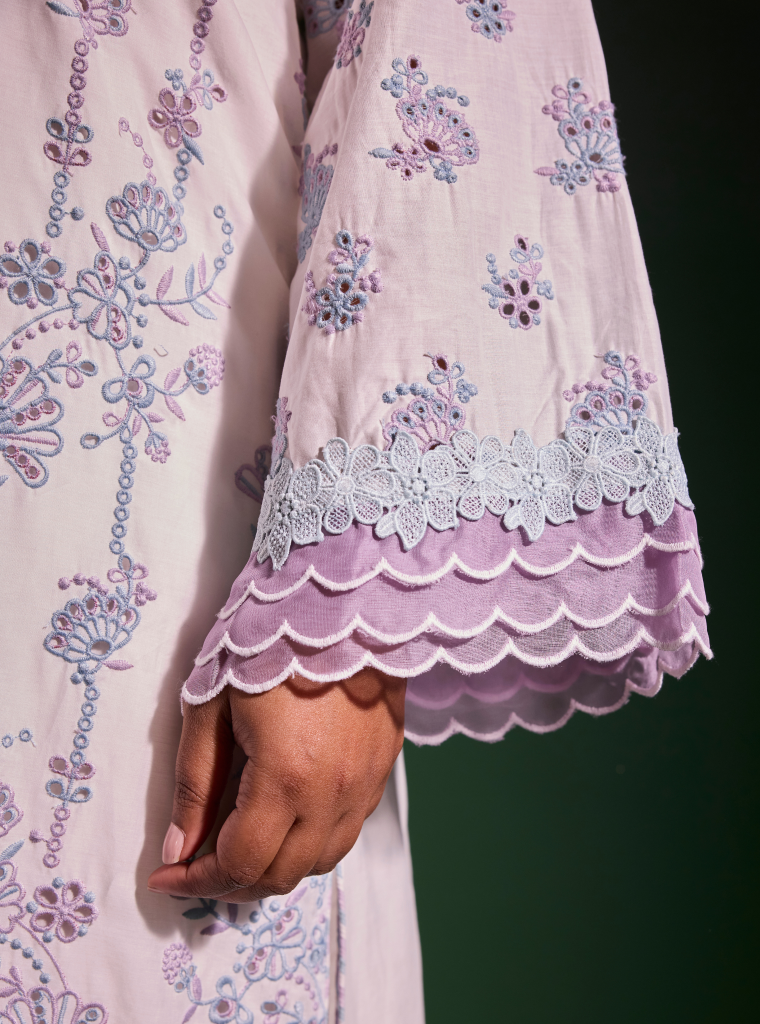 Mulmul Cotton Nair Off White Kurta With Mulmul Cotton Nair Off White Pant