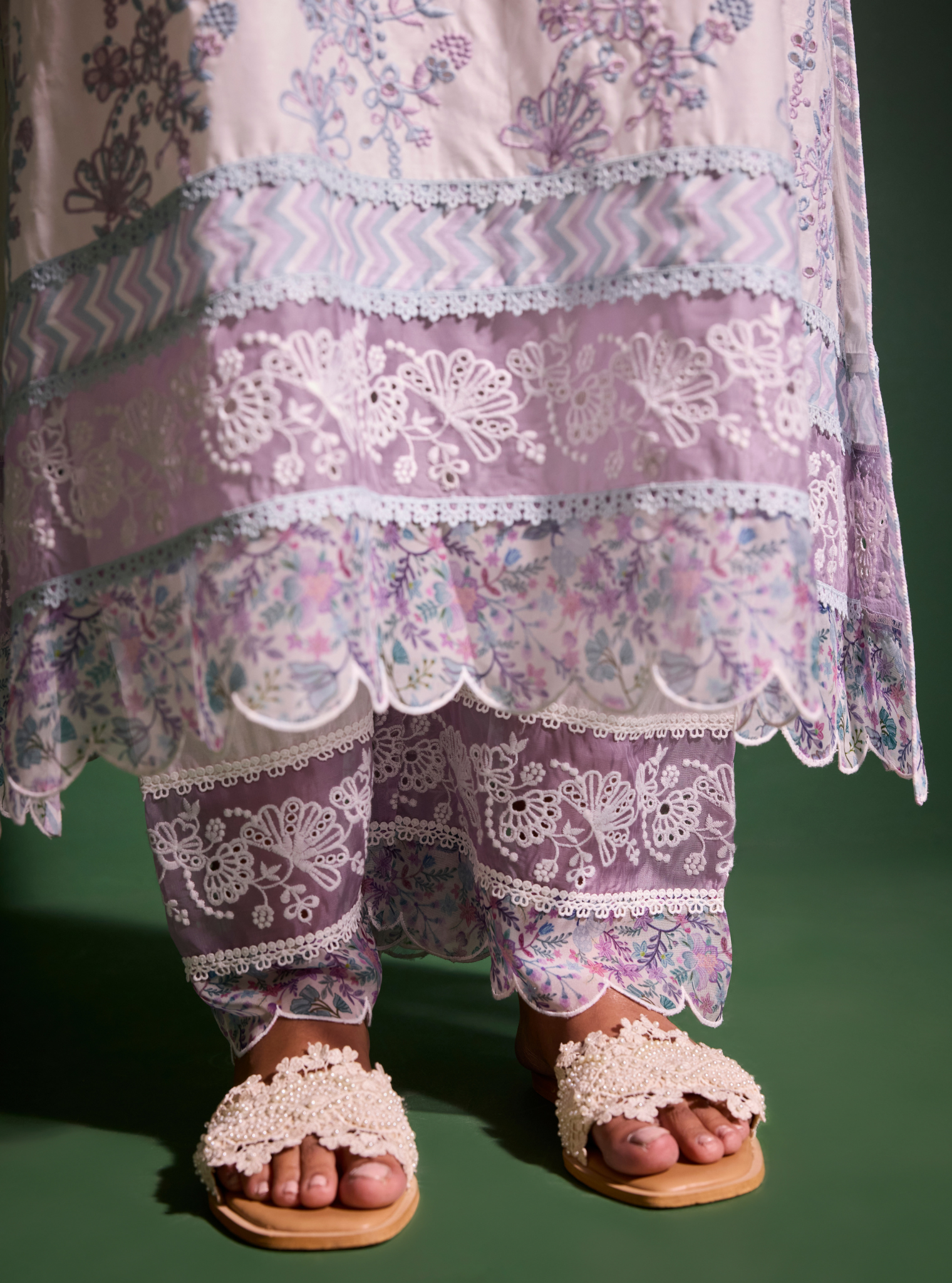 Mulmul Cotton Nair Off White Kurta With Mulmul Cotton Nair Off White Pant