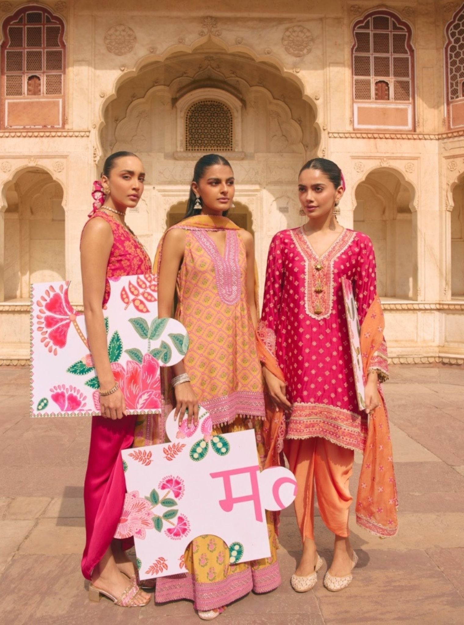 Divaya Lawn Mustard Kurta Set