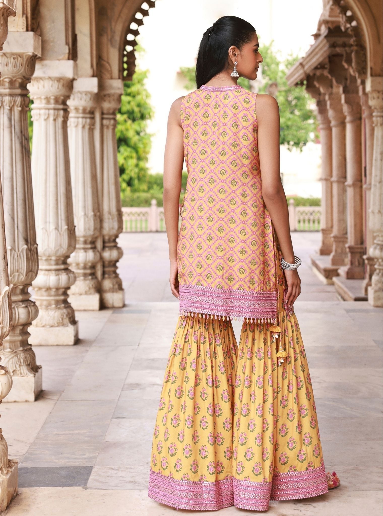 Divaya Lawn Mustard Kurta Set