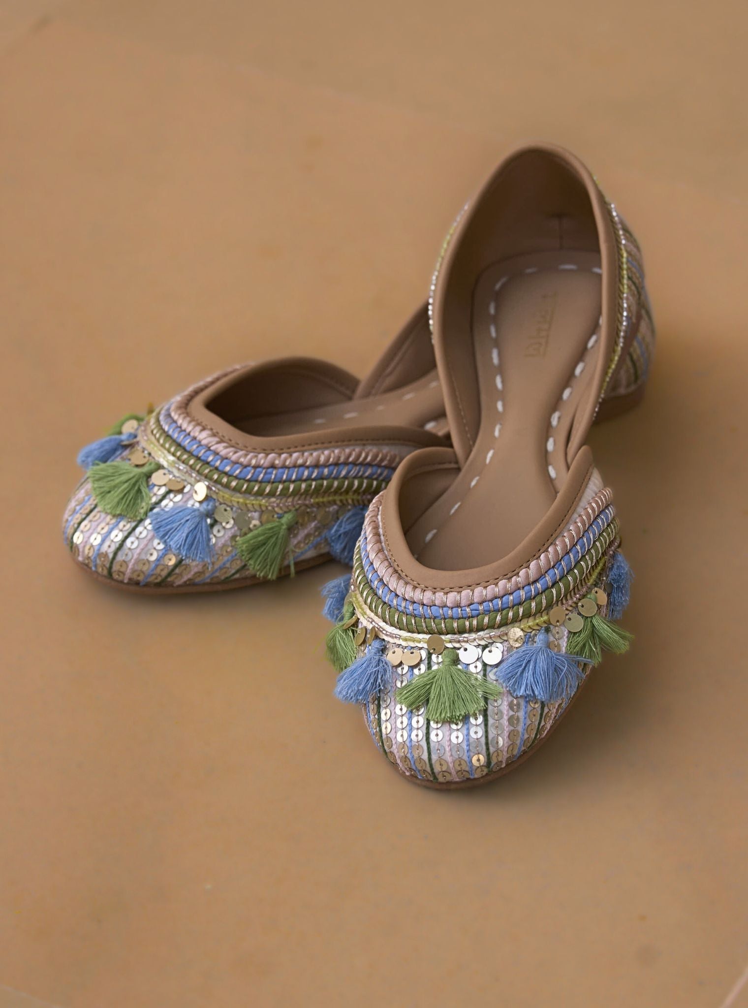 Veronica Blue Green Vegan Jutti