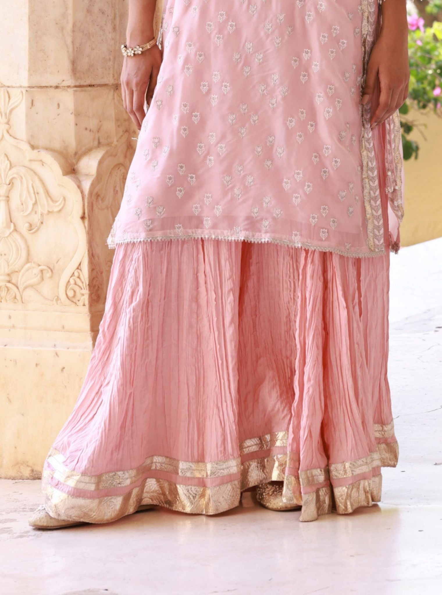 Thalisa Organza Pink Kurta Set
