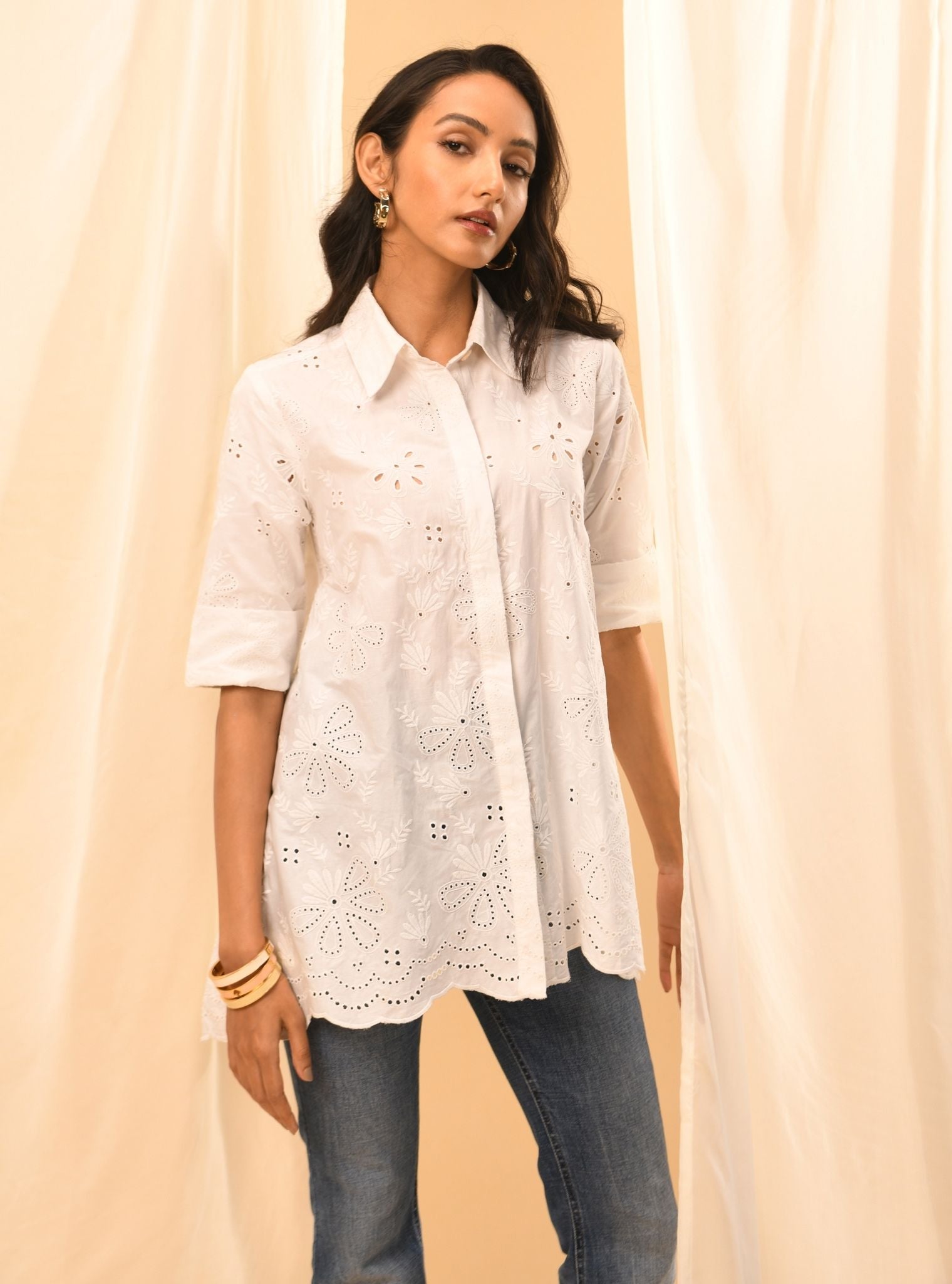 Chiara Iconic Cotton White Shirt