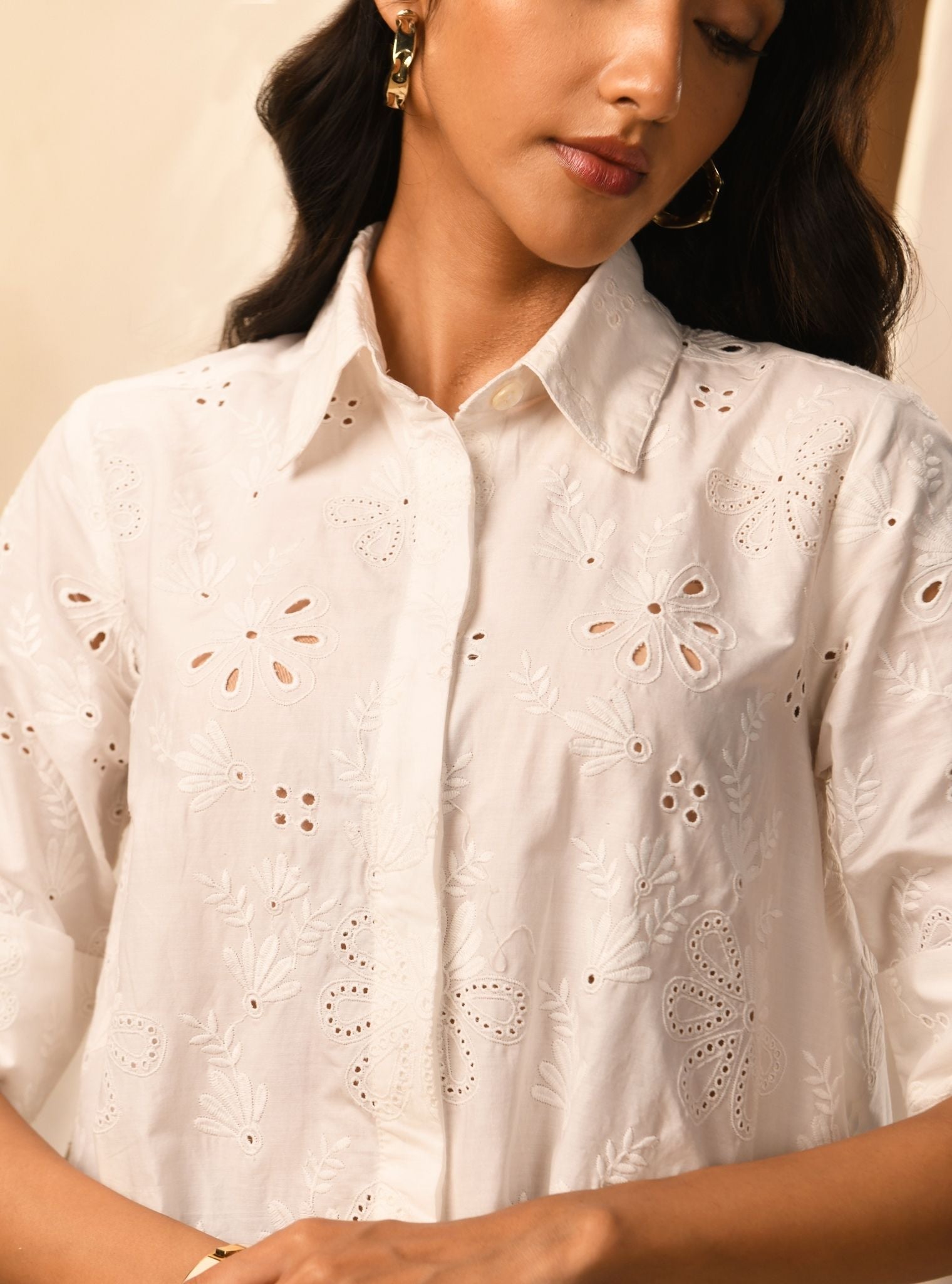 Chiara Iconic Cotton White Shirt
