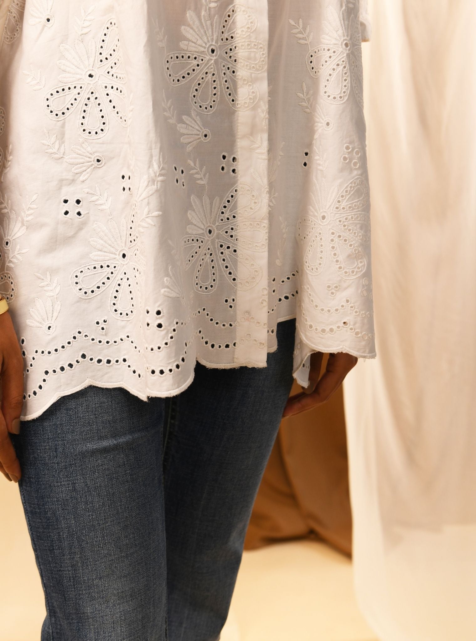 Chiara Iconic Cotton White Shirt