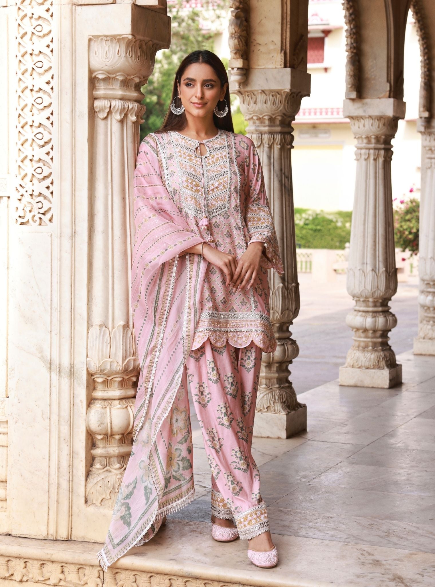 Kalari Lawn Pink Kurta Set