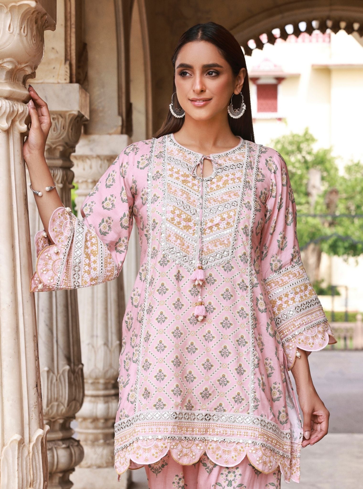 Kalari Lawn Pink Kurta Set
