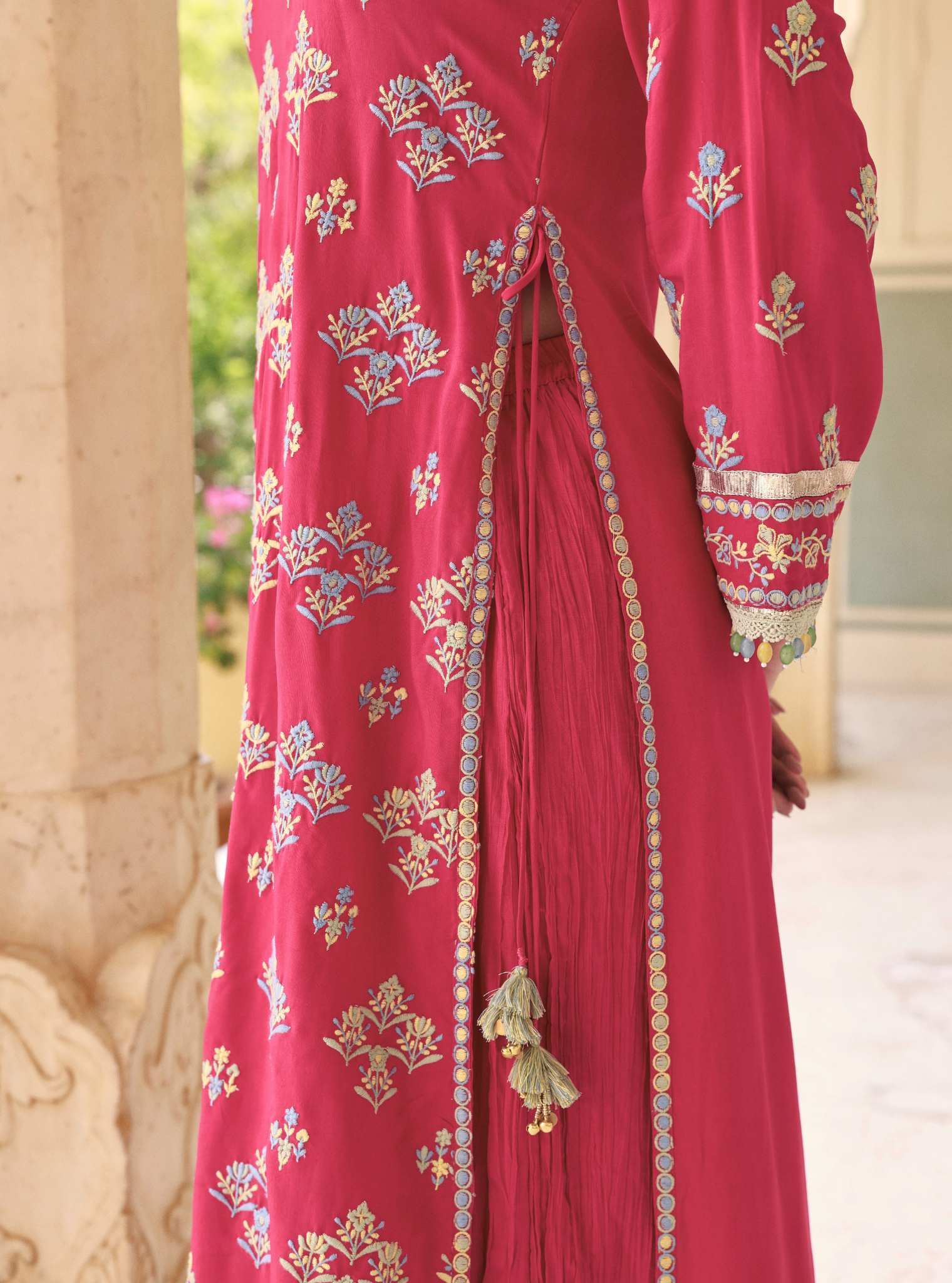 Anekya Lawn Fuschia Sharara Set