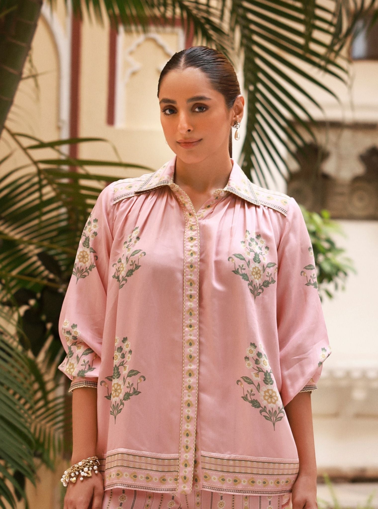 Svea Lawn Printed Pink Co-ord Set