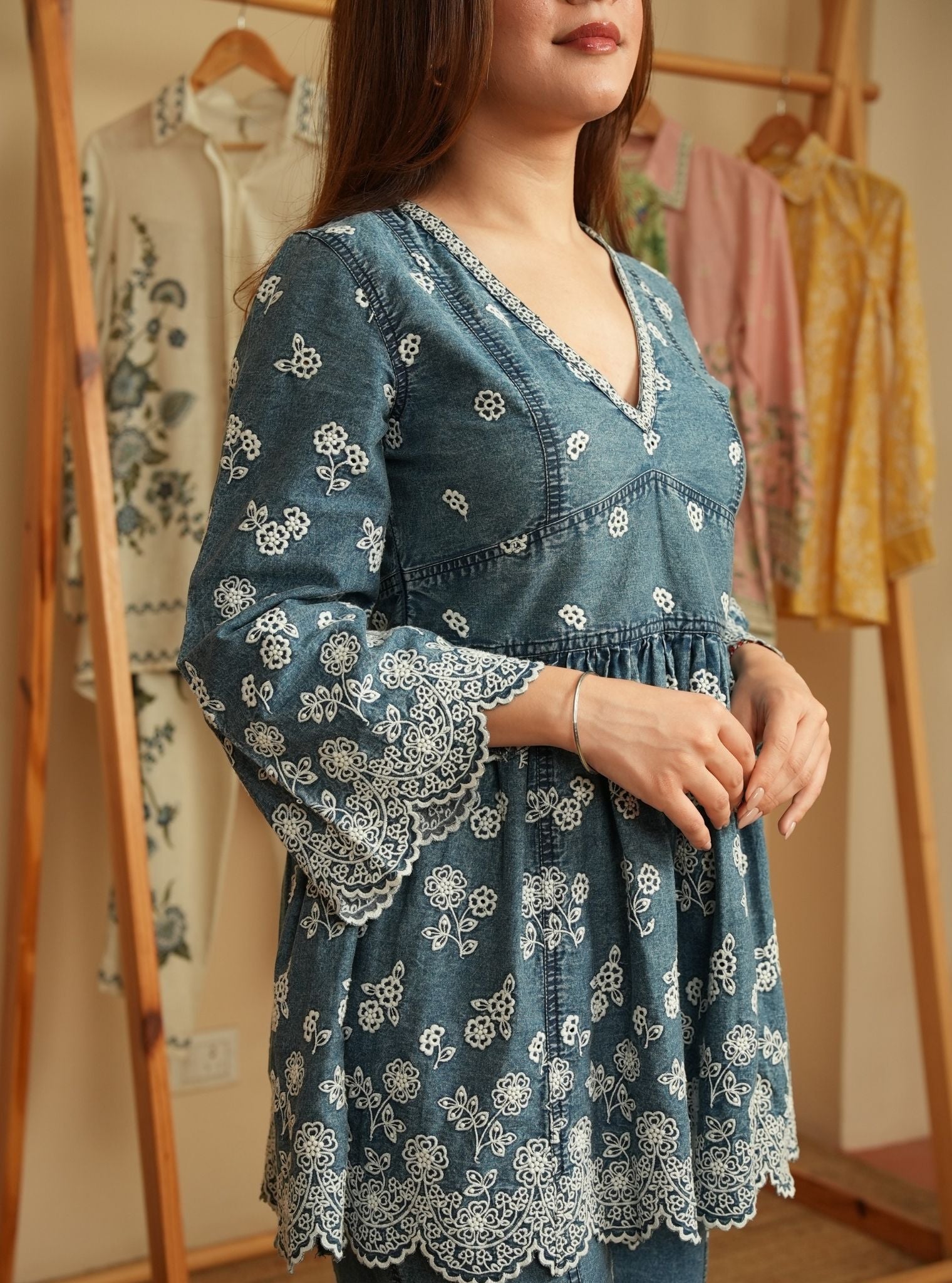 Sariona Denim Co-ord Set