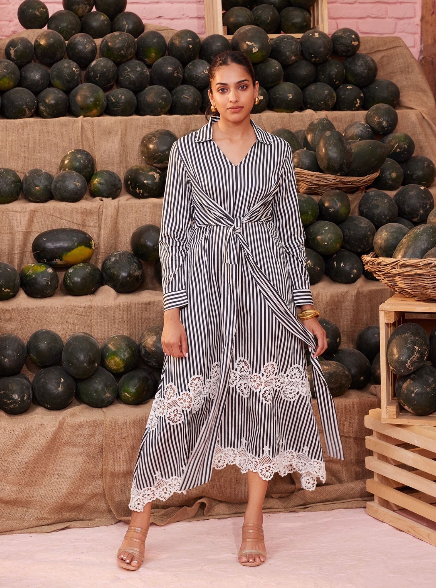 Natalie Pima Long Black Dress