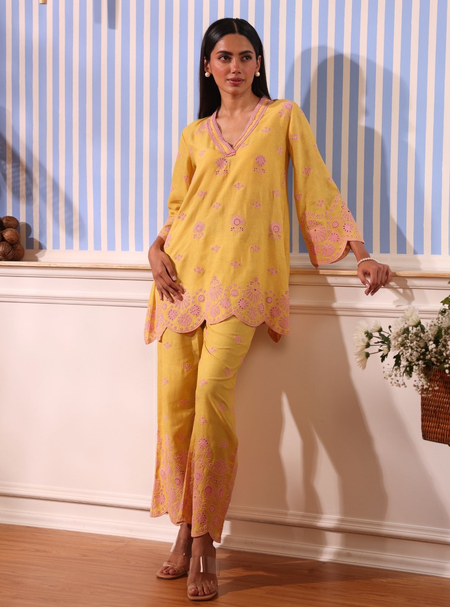 Billie Linen Yellow Co-ord Set