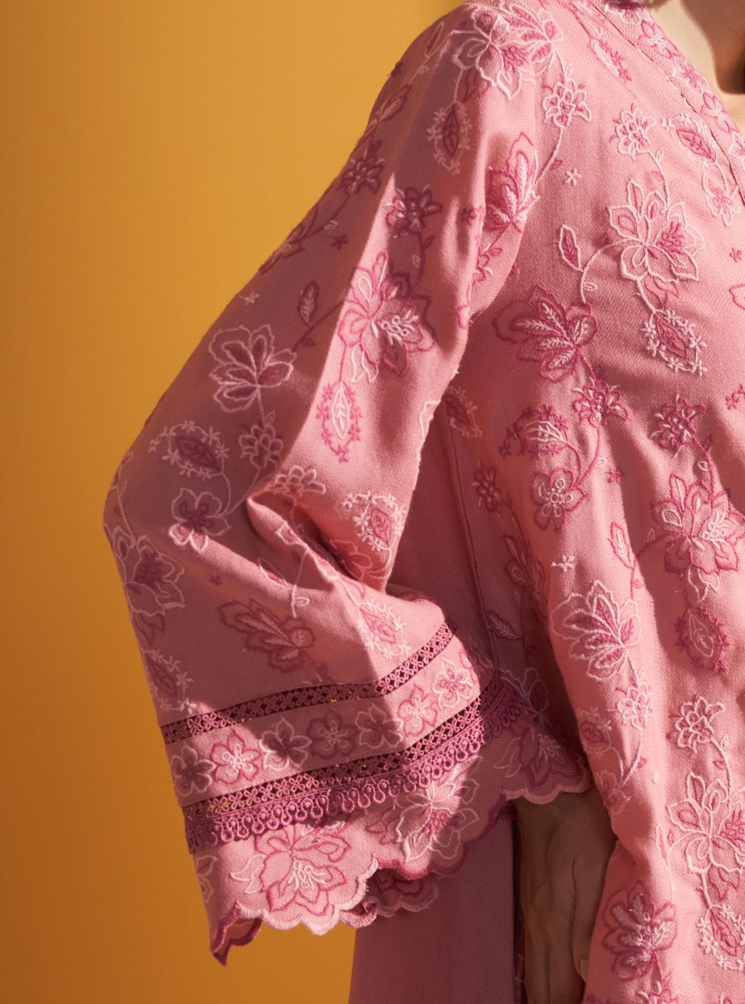 Ellis Wool Pink Kurta Set