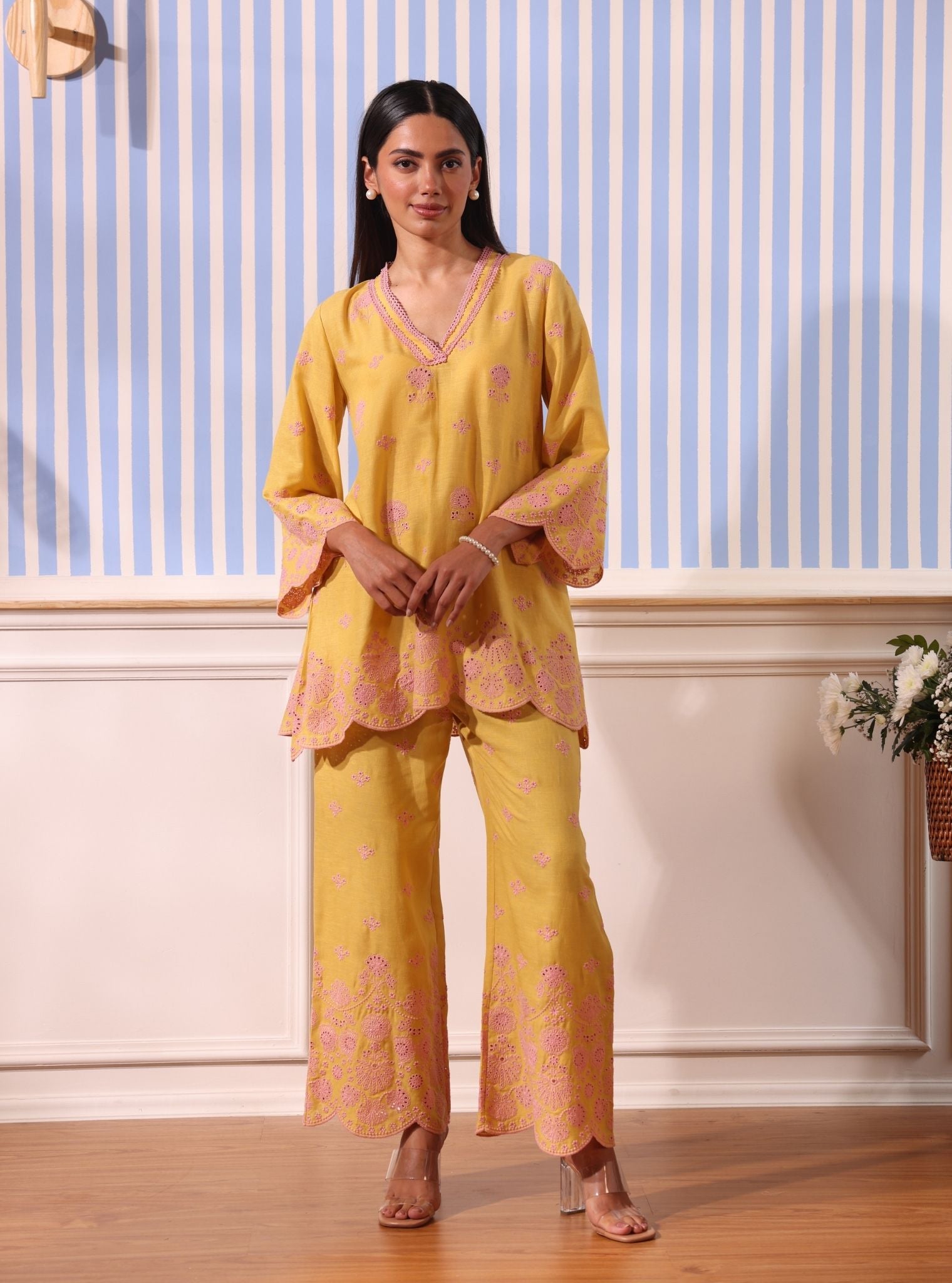 Billie Linen Yellow Co-ord Set