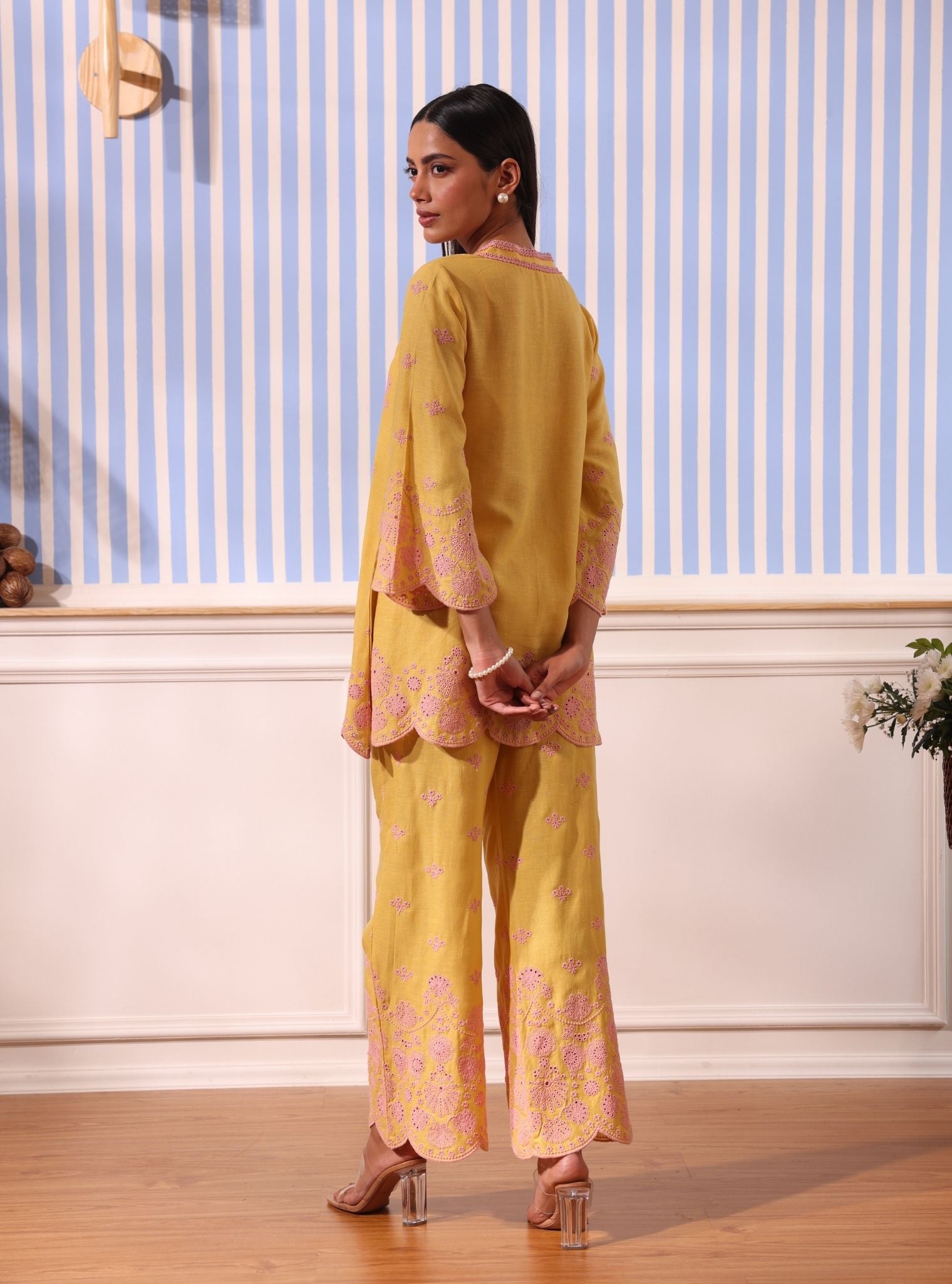 Billie Linen Yellow Co-ord Set