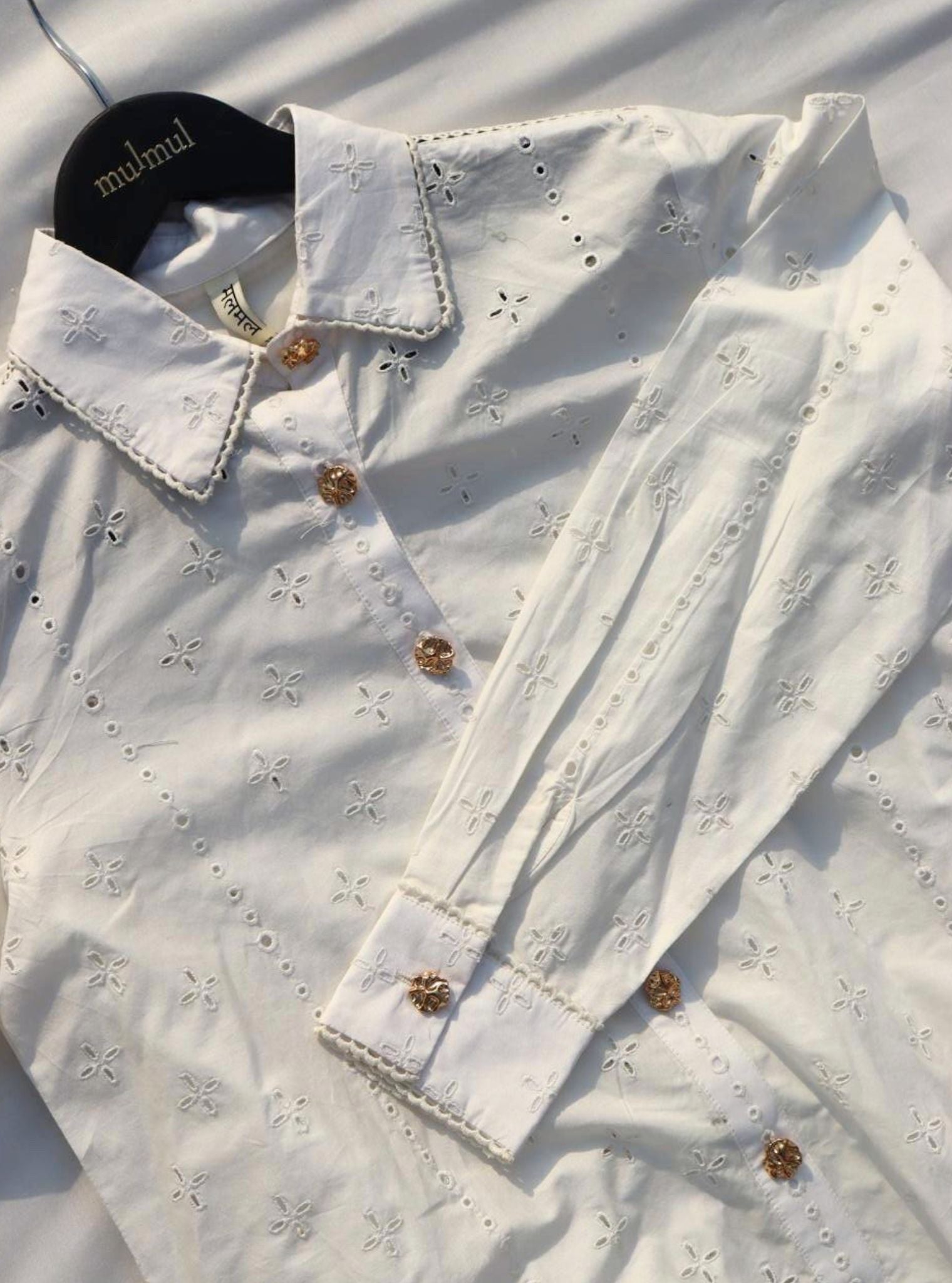 Inaya Cotton White Co-ord Set