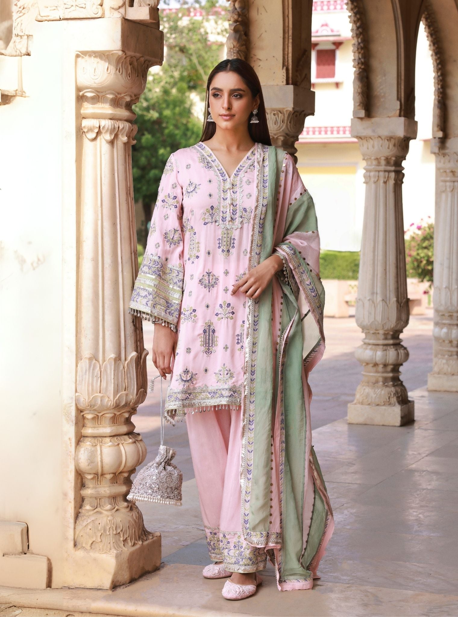 Noreya Lawn Pink Kurta Set
