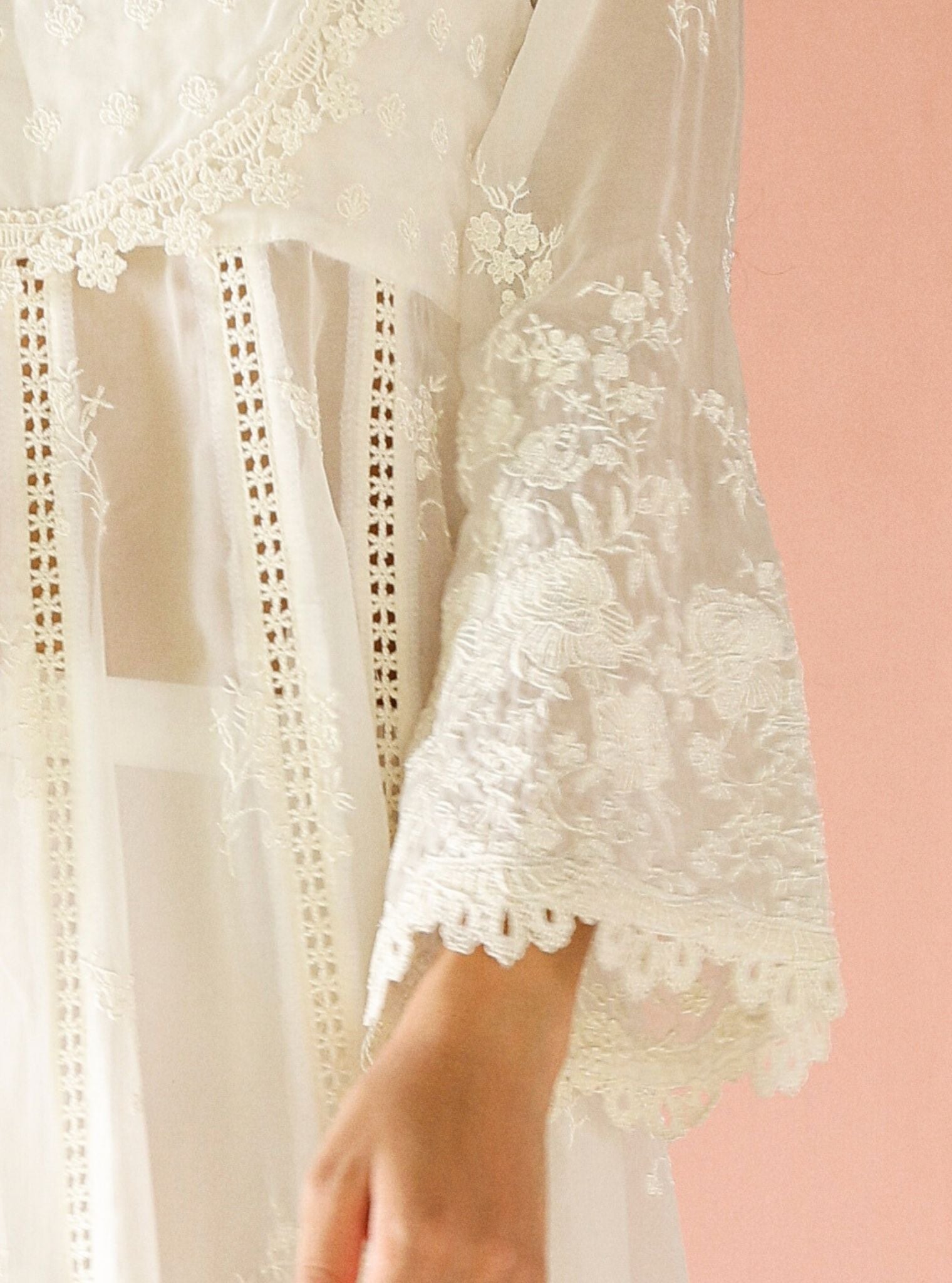 Neesa Organza White Anarkali Kurta Set