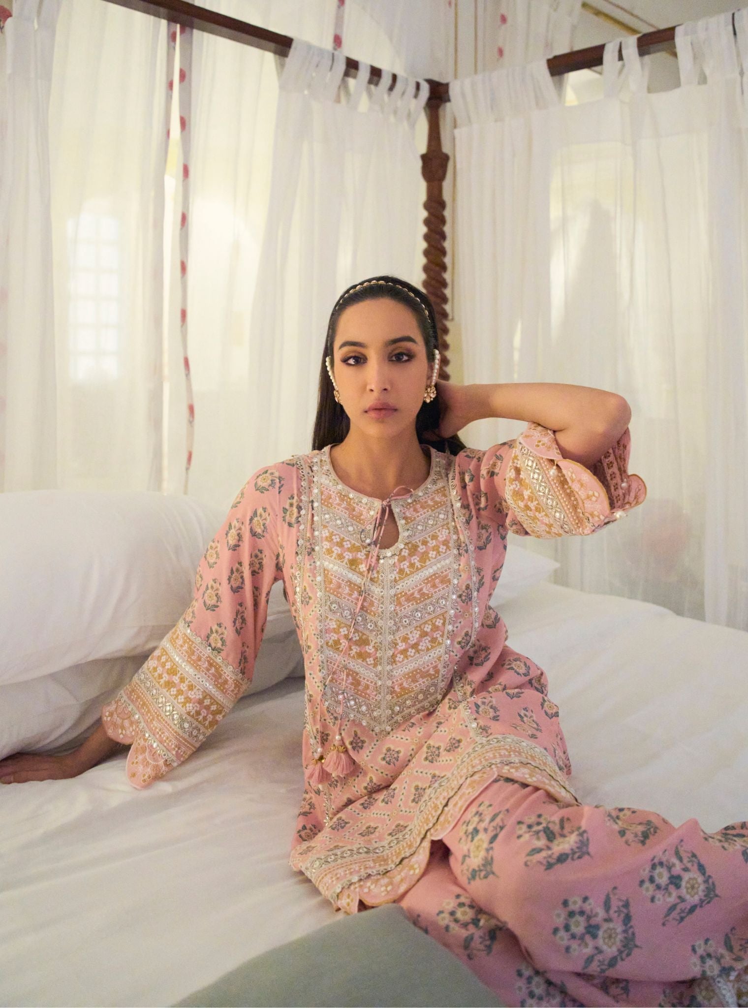 Kalari Lawn Pink Kurta Set