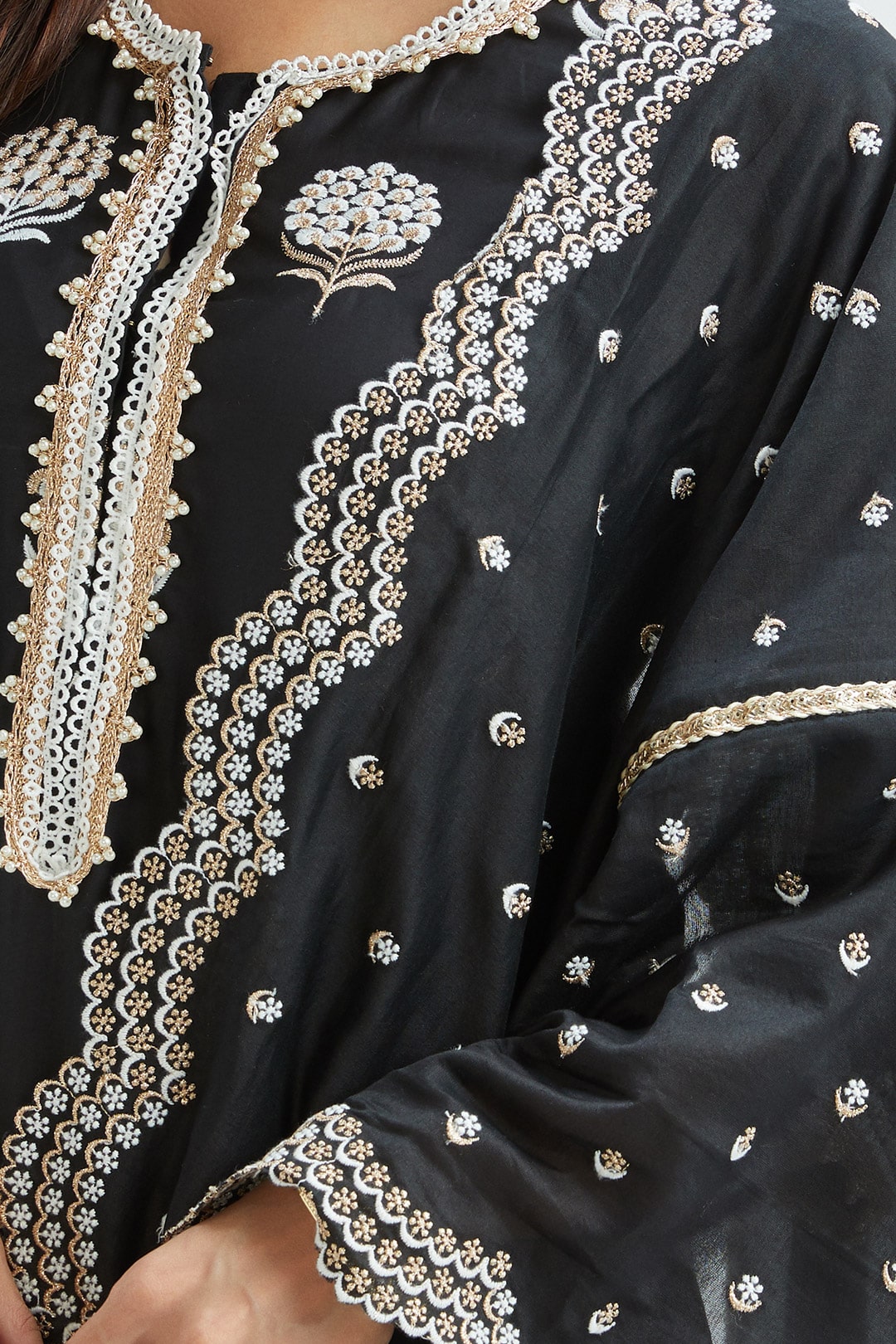 Petra Dupatta BLACK