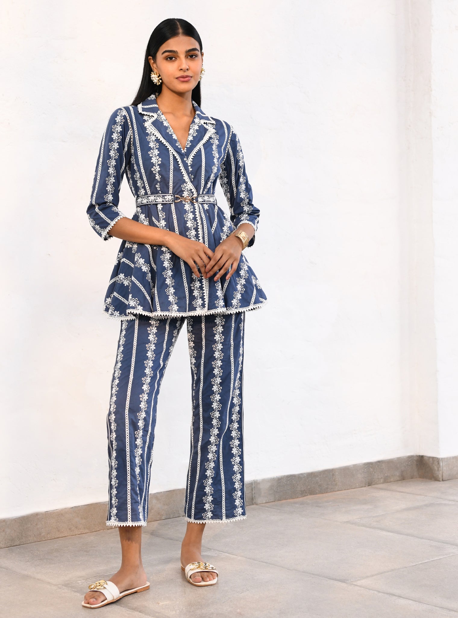 Bristol Cotton Navy Co-ord Set