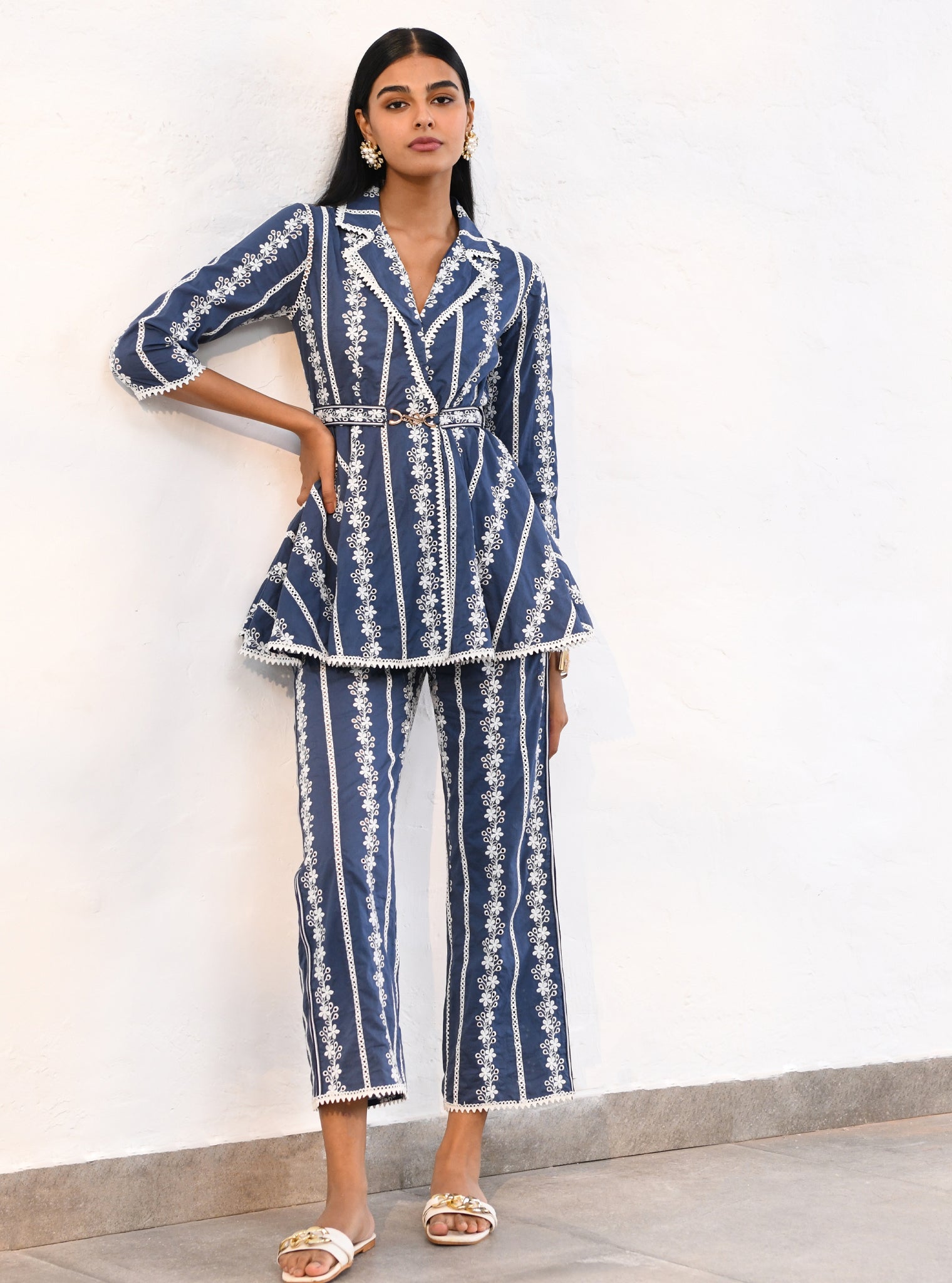 Bristol Cotton Navy Co-ord Set