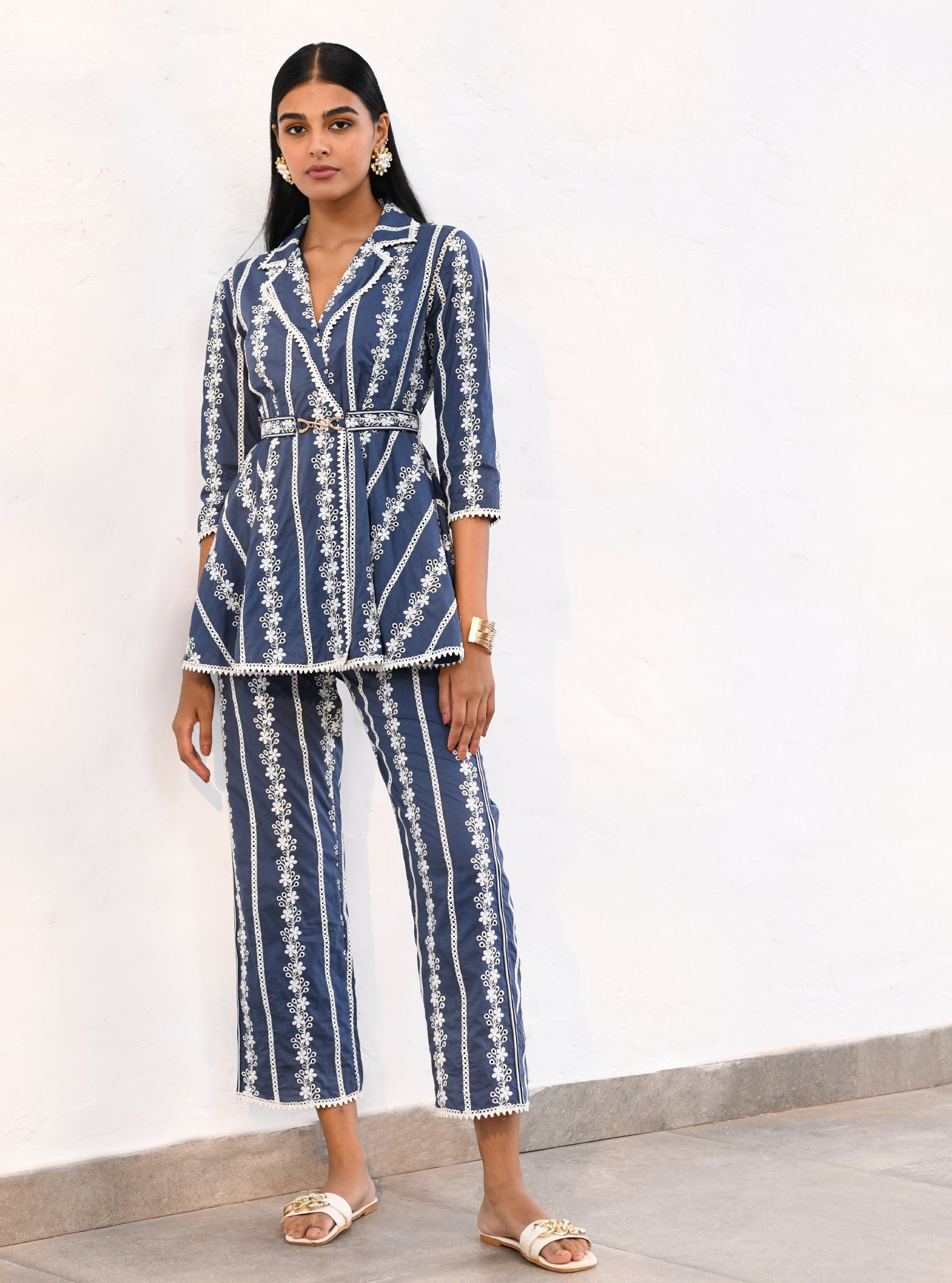 Bristol Cotton Navy Co-ord Set