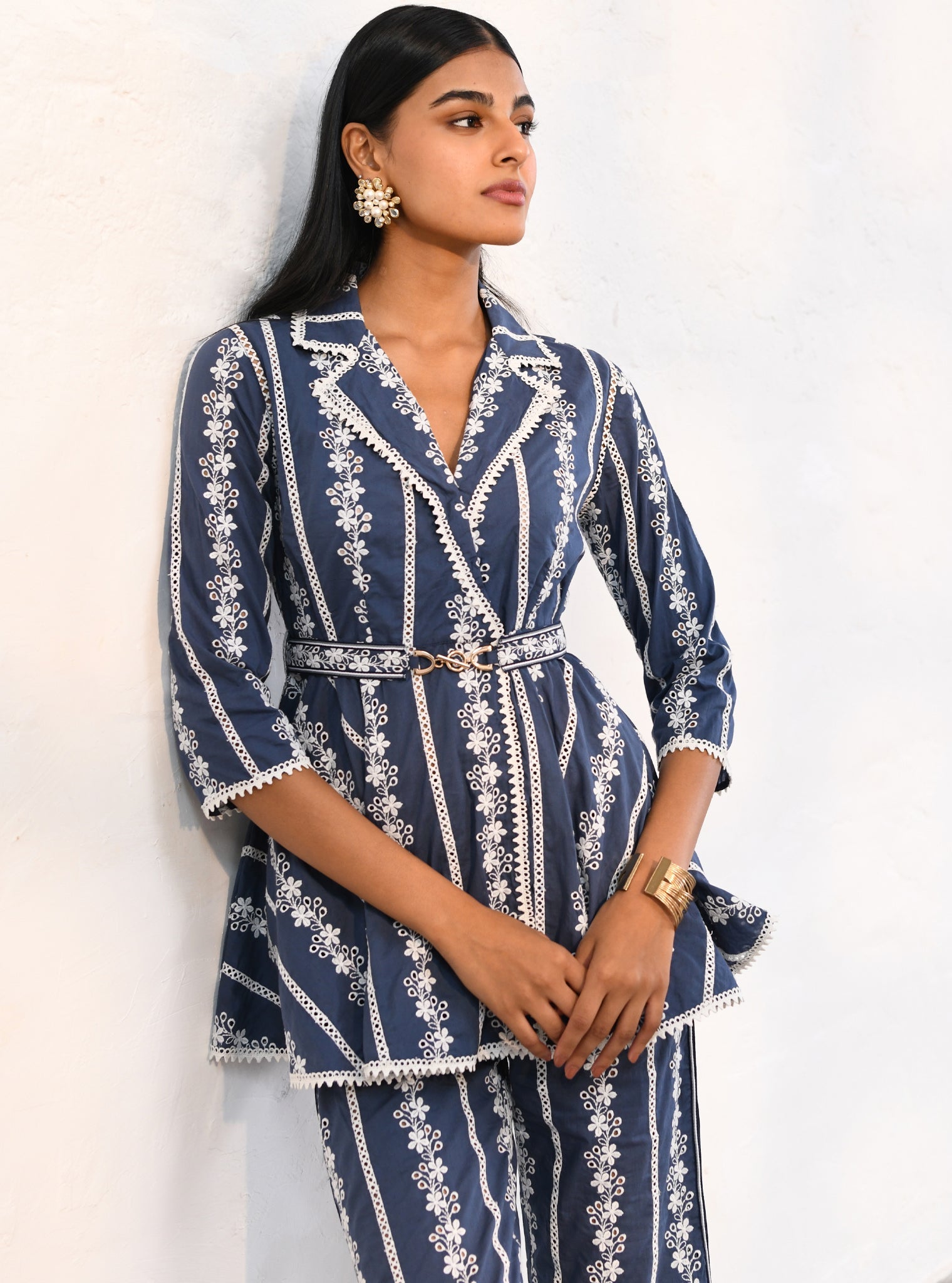 Bristol Cotton Navy Co-ord Set