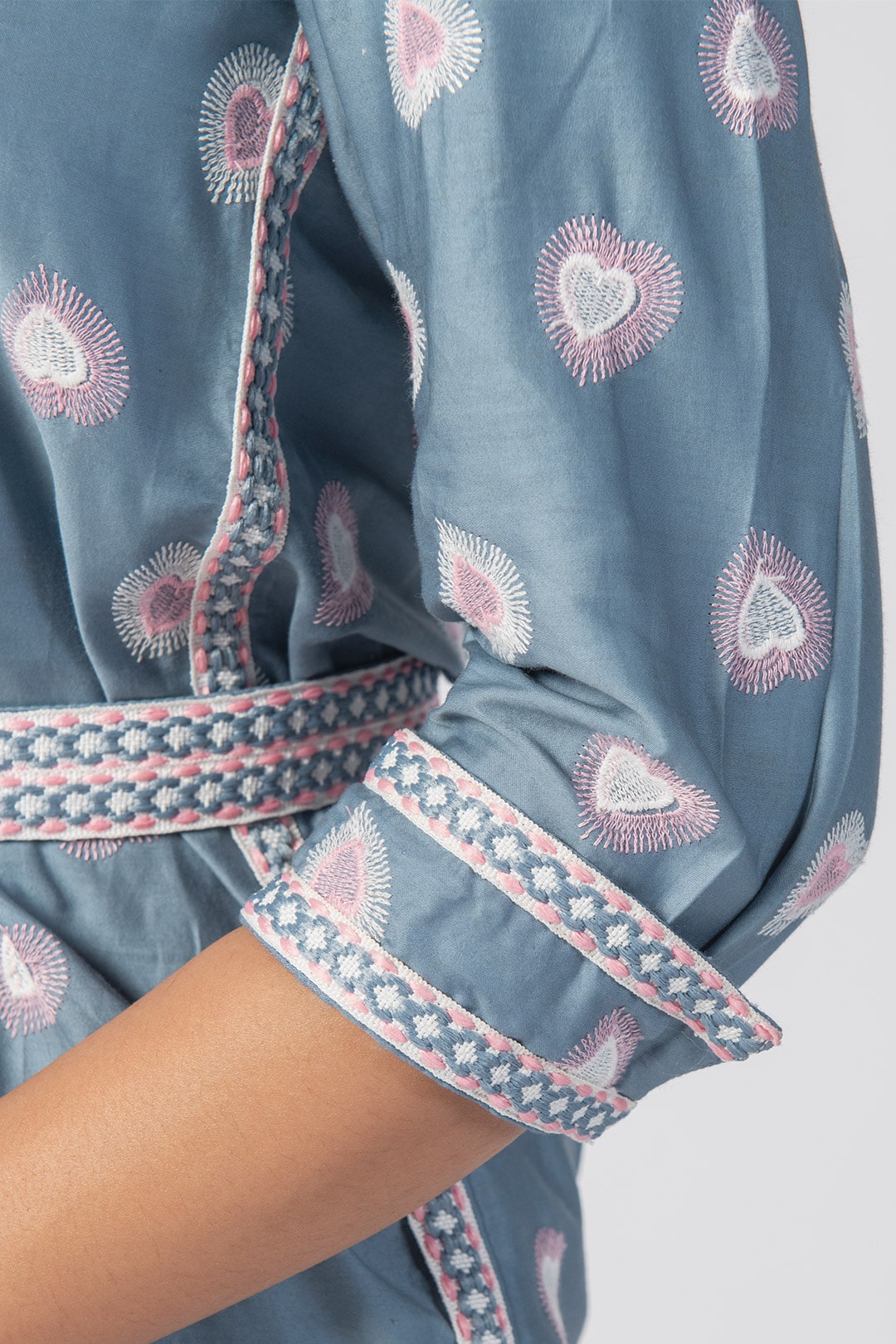 Caille Supima Cotton Blue Co-ord Set