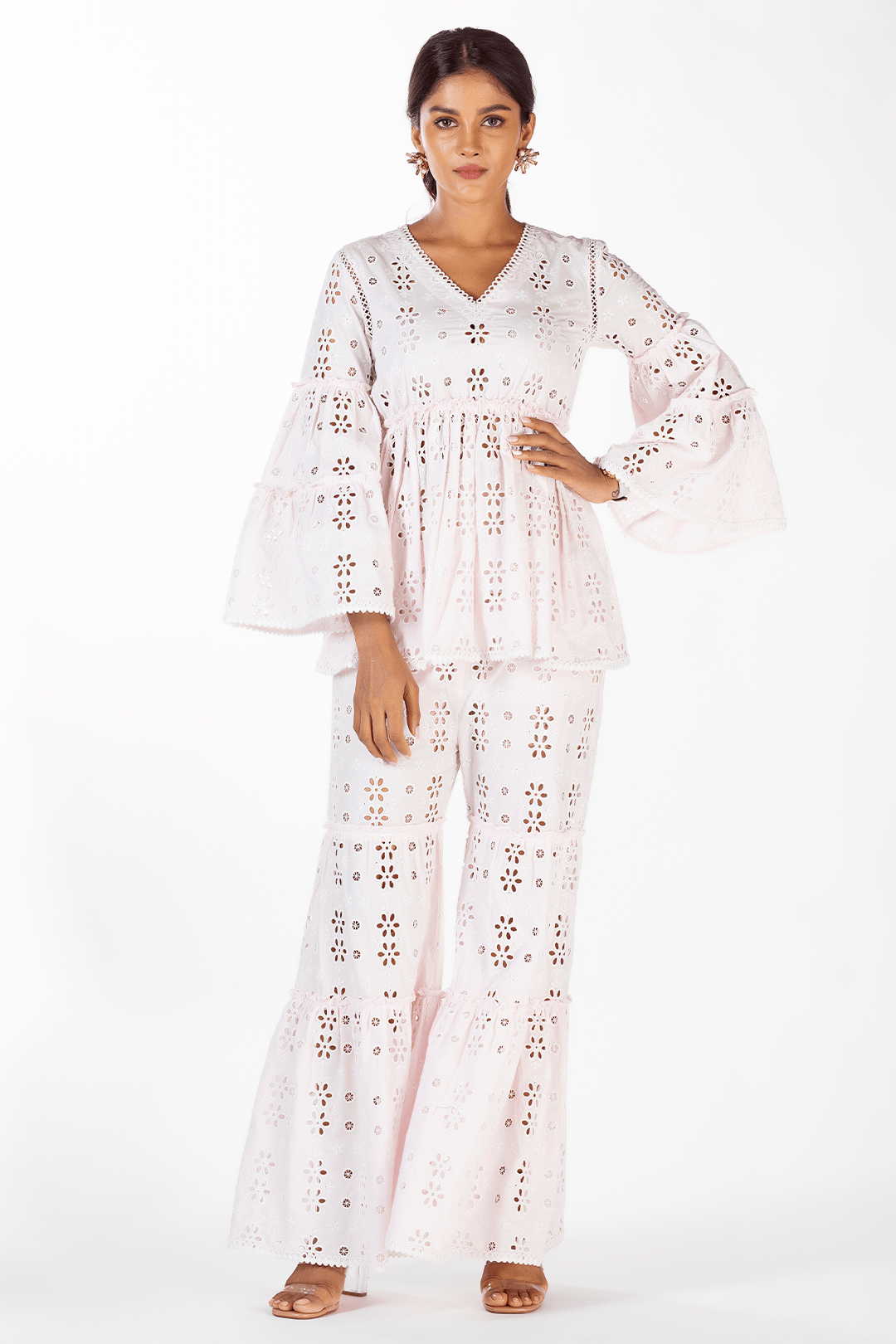 Chloe Cotton Pink Co-ord Set