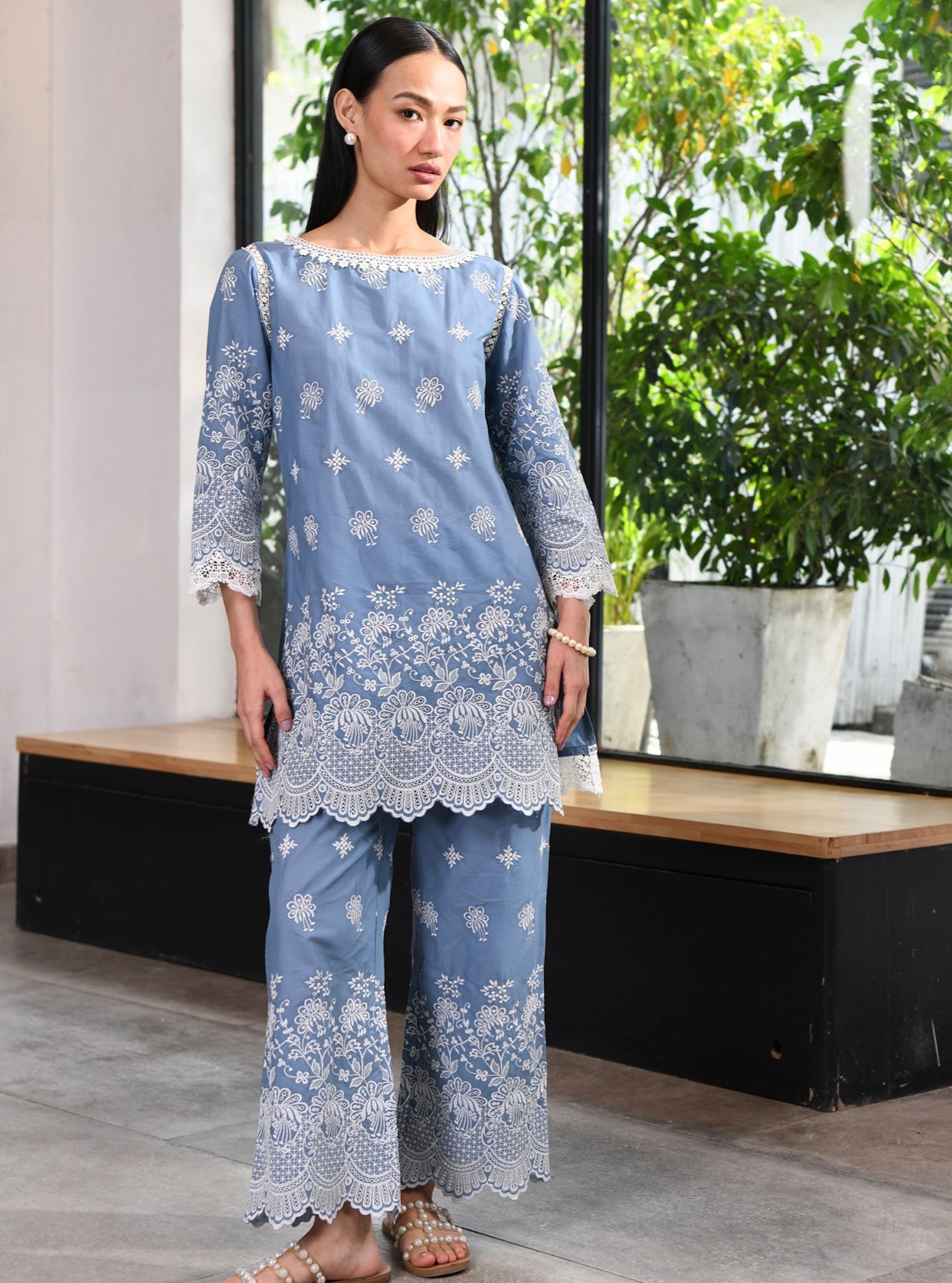 Darla Cotton Denim Co-ord Set