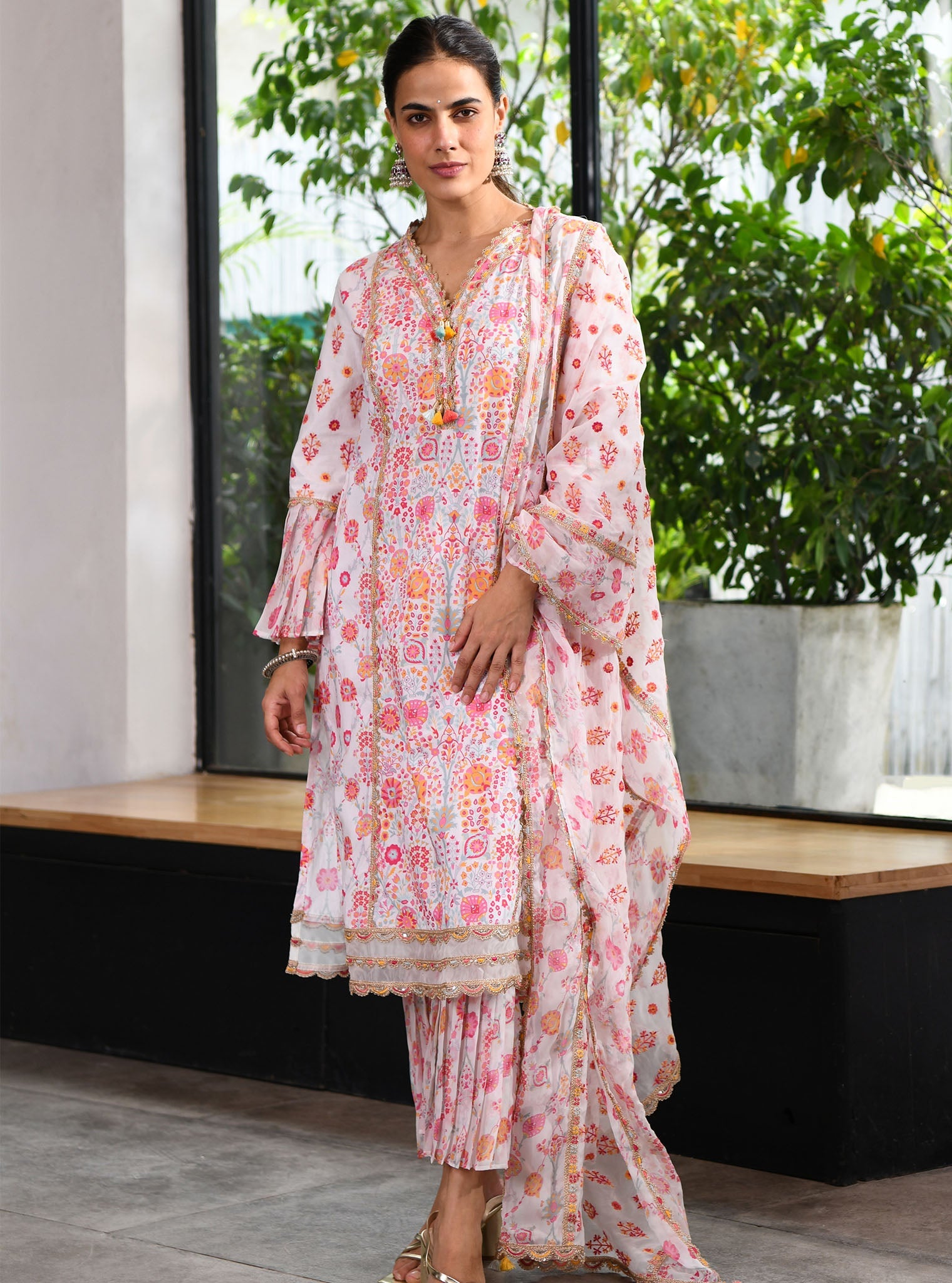 Isla Supima Cotton White Kurta Set
