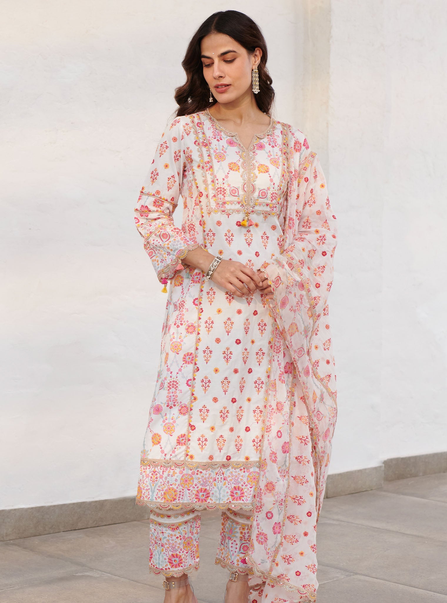 Lexi Supima Cotton White Kurta Set