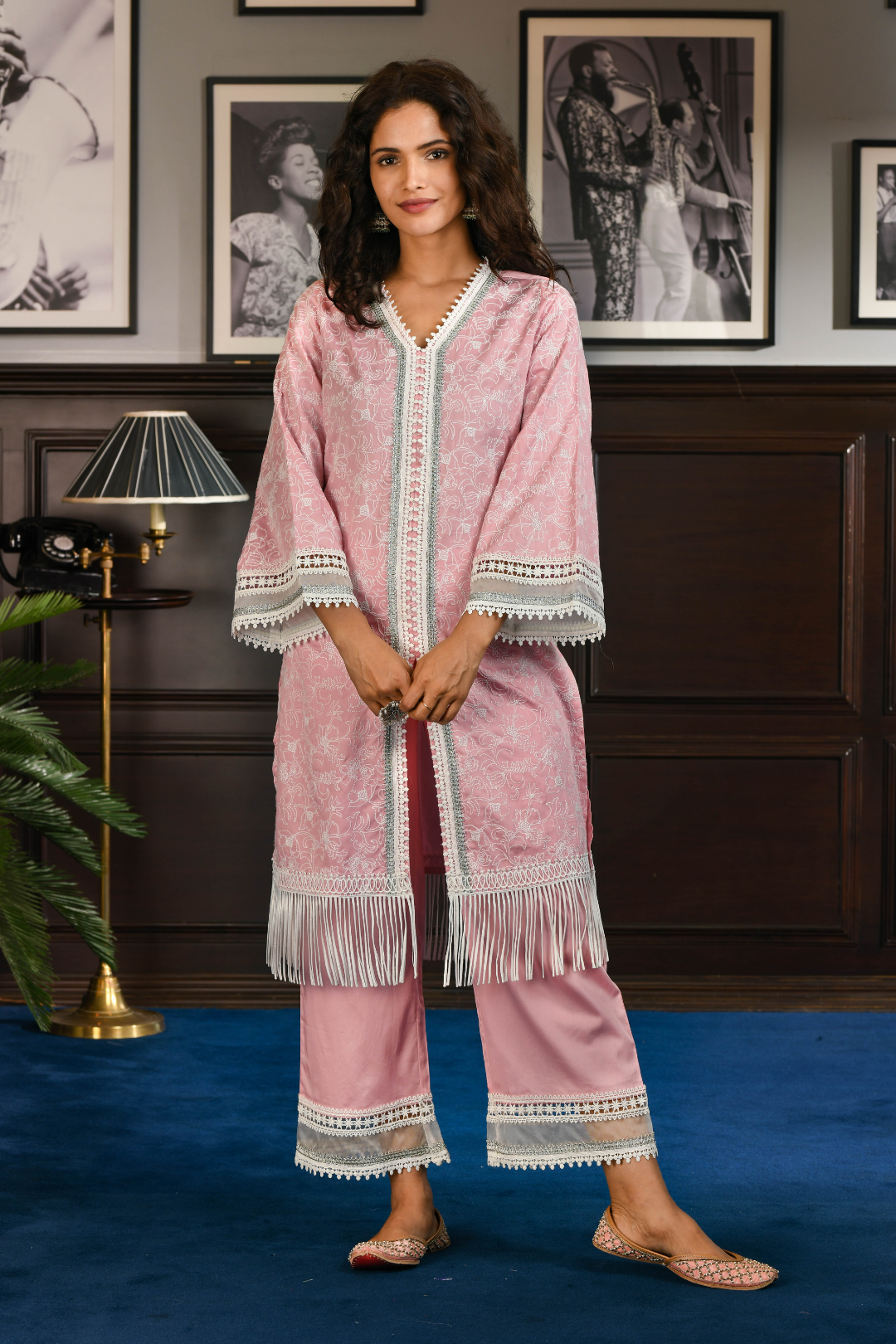 PIMA SATIN RAFA KURTA
