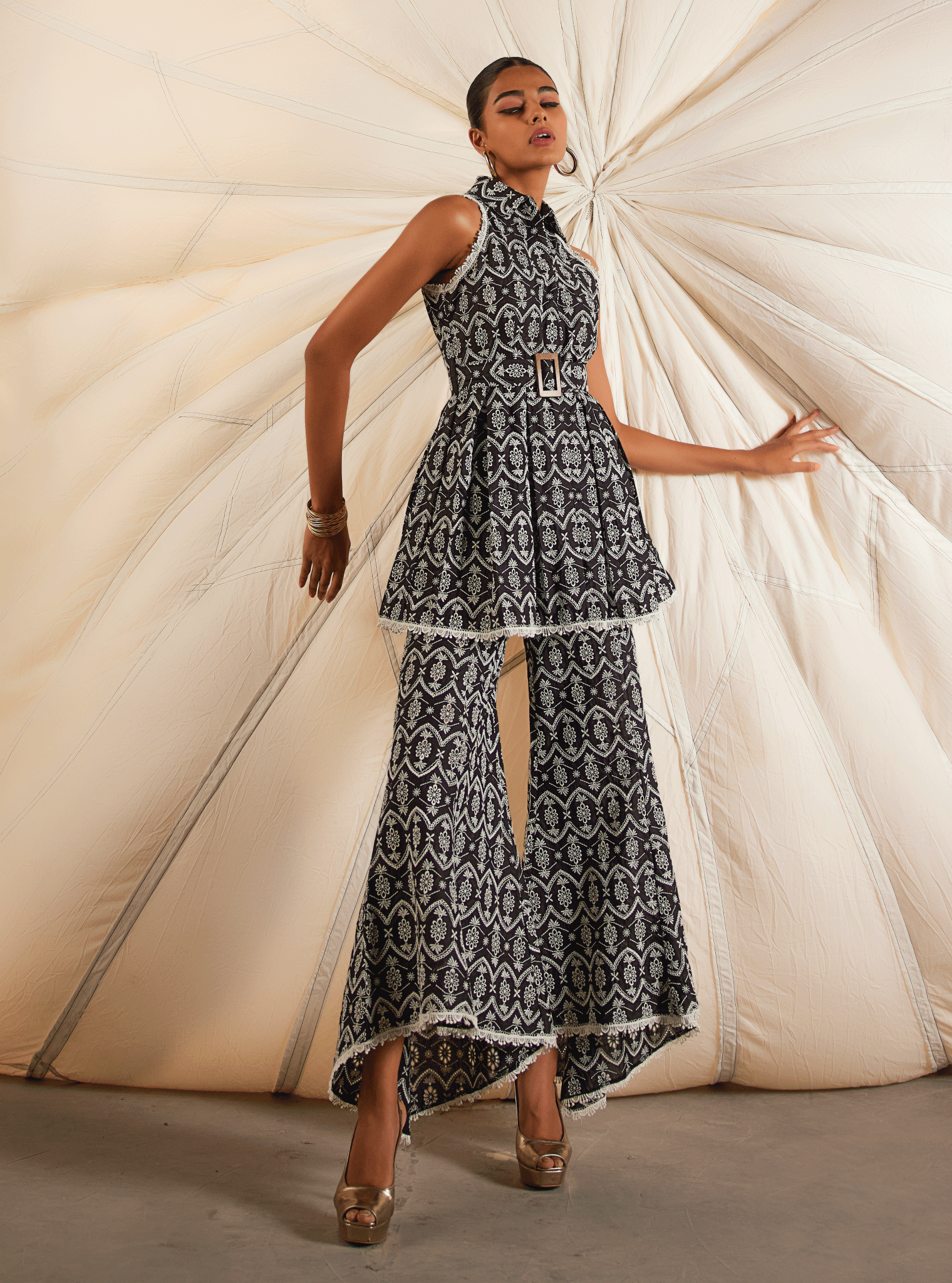 Jenn Cotton Black Co-ord Set