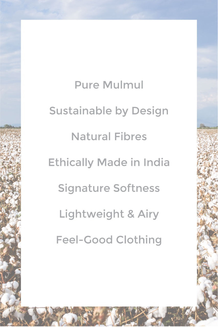 Mulmul Cotton Brazen Green Kurta With Brazen Green Sharara