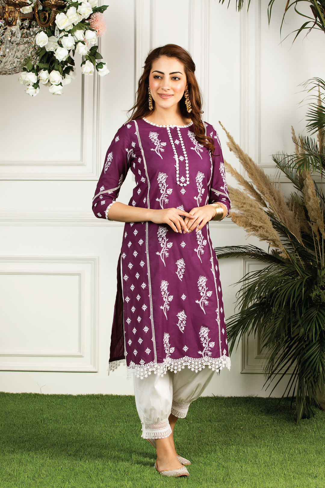 Rue Supima Cotton Harem Kurta Set