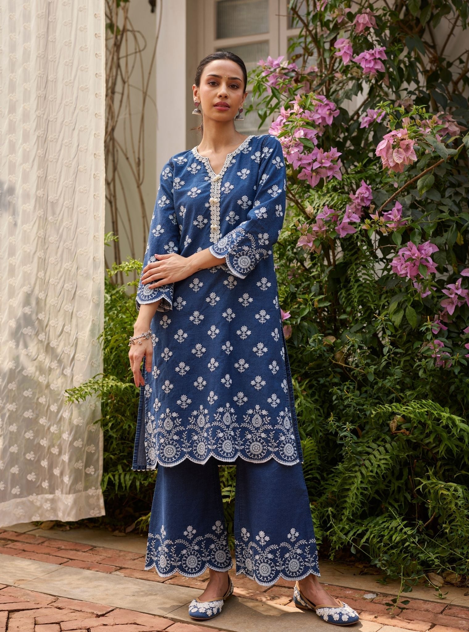 Bhairavi Denim Kurta Set