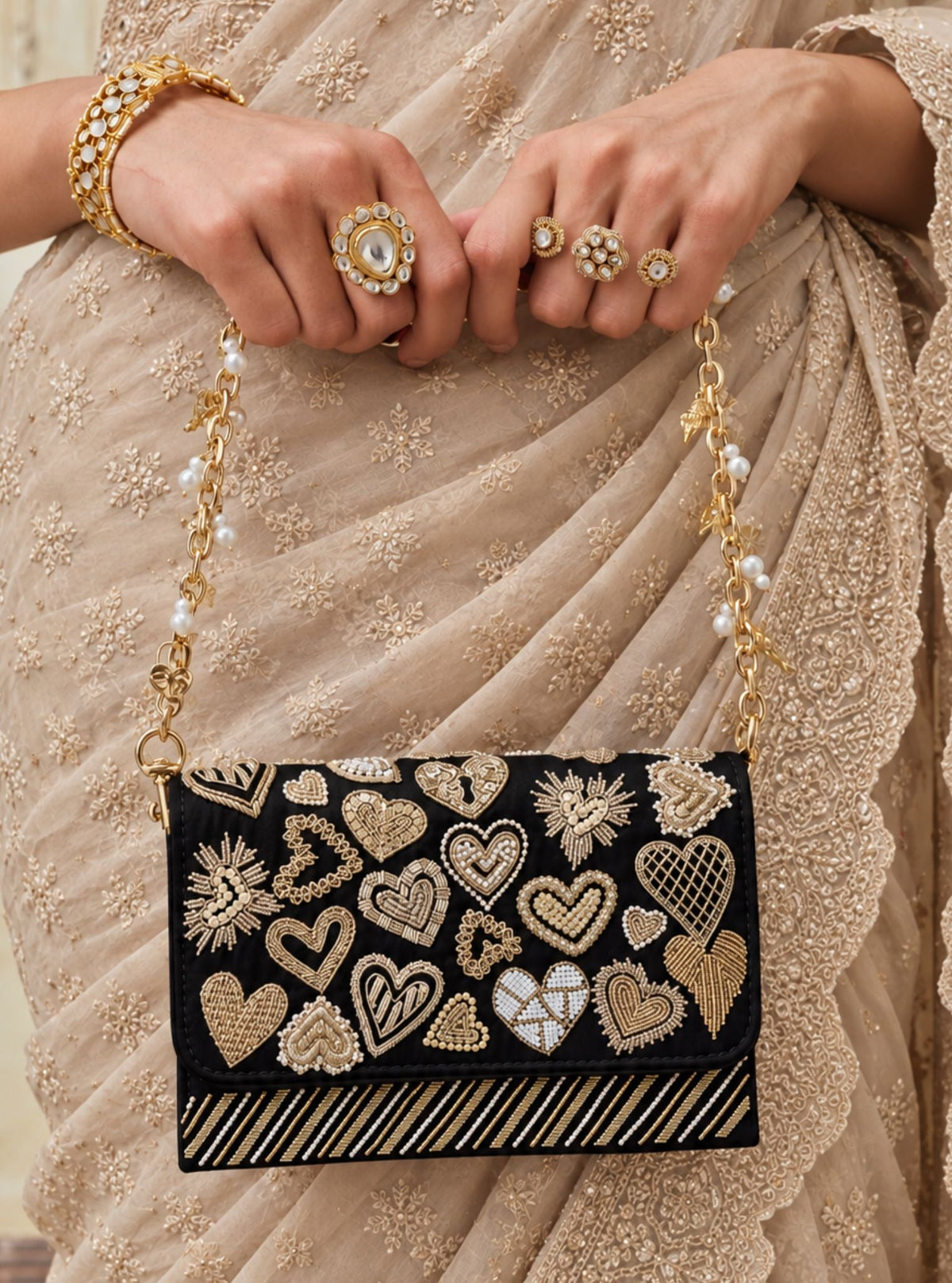 Midnight Moon Black Sling Bag