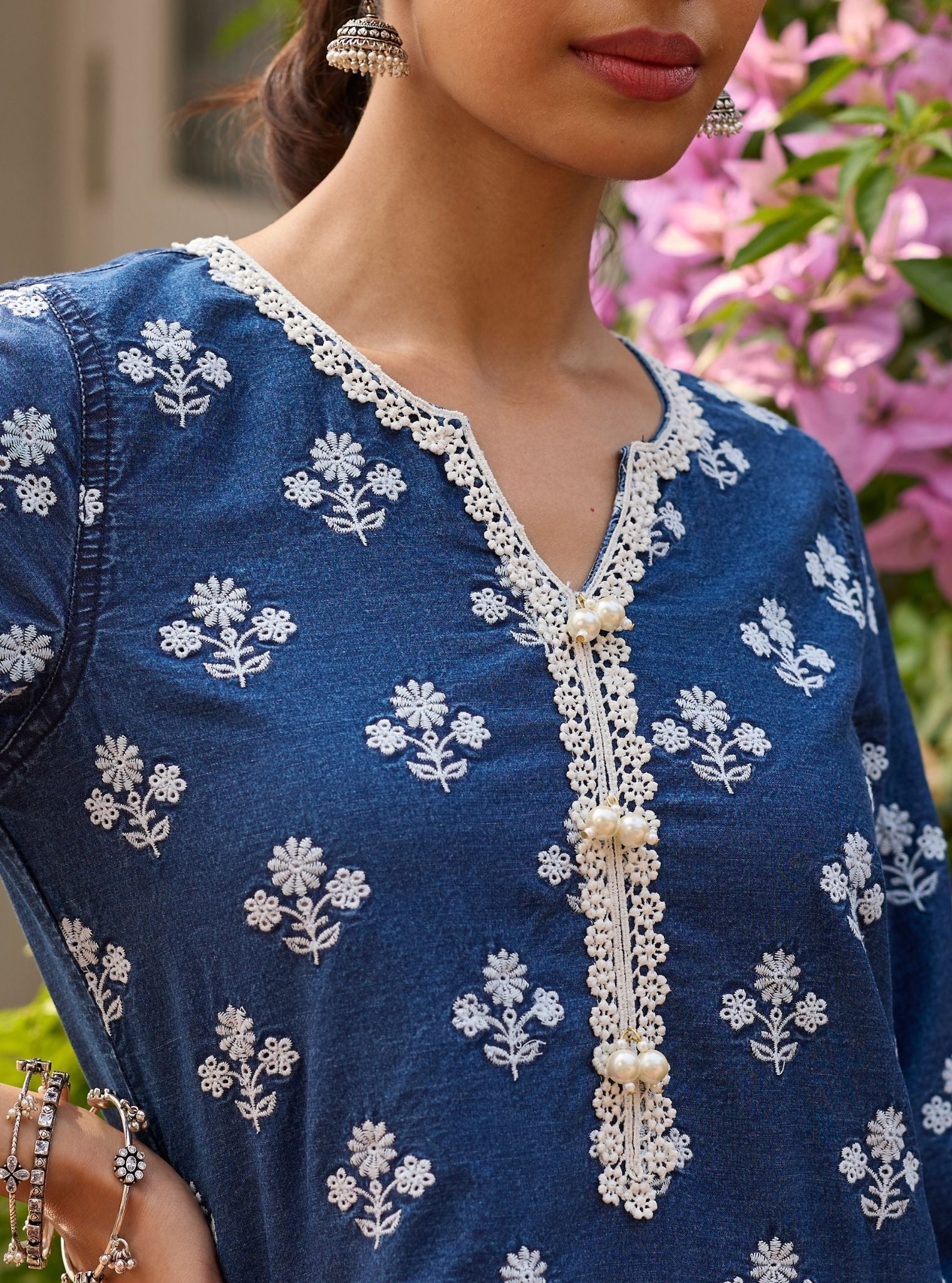 Bhairavi Denim Kurta Set