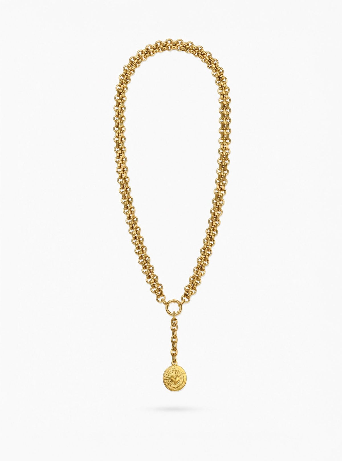 Twisted Rope Heart Necklace