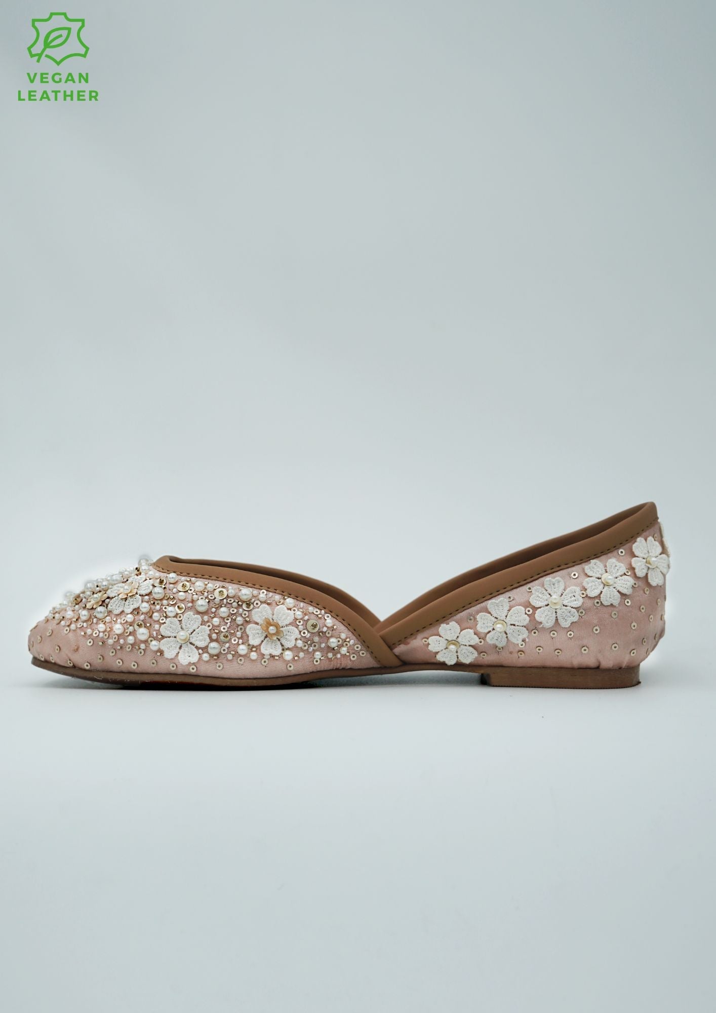 Eshaal Rose Gold Vegan Jutti