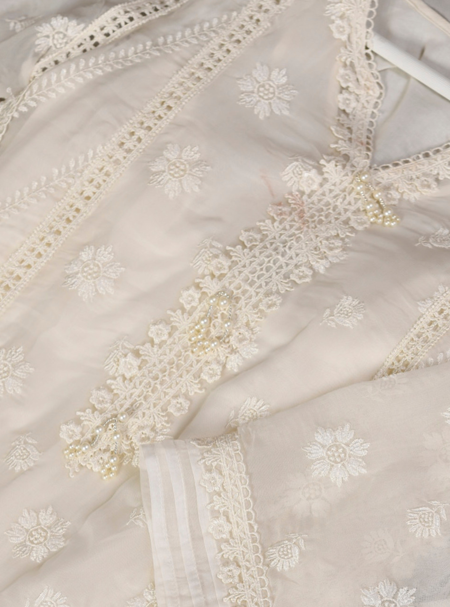 Mulmul Organza Armagh Kurta