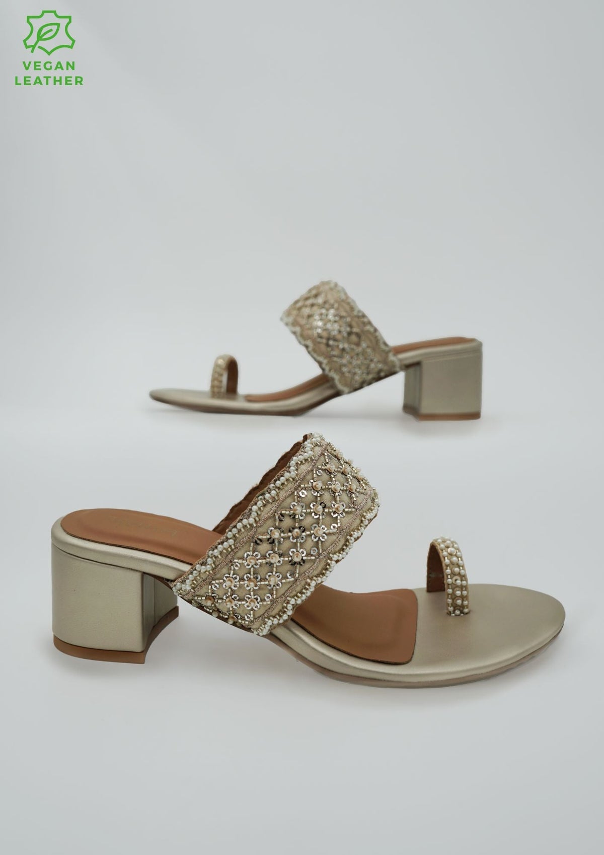 Noor Gold Vegan Kohla Heel