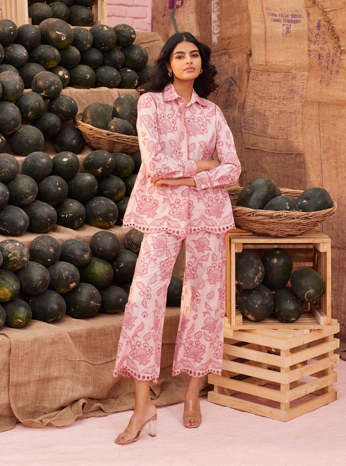 Sasha Supima Cotton Light Pink Co-ord Set