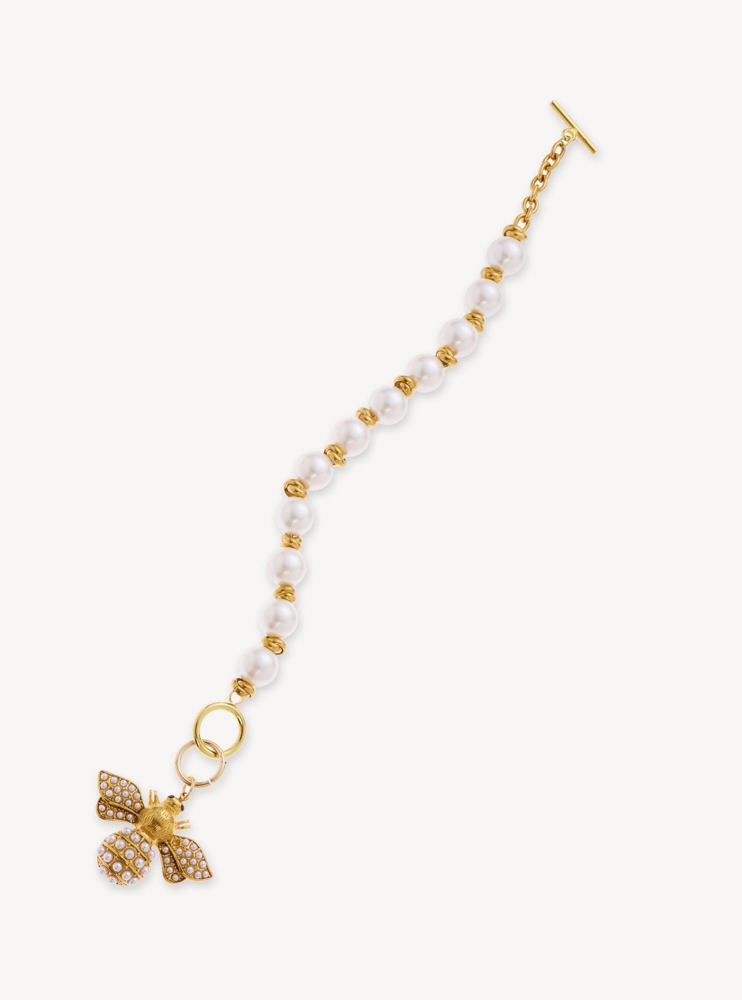 Pearl Knot Bee Bracelet