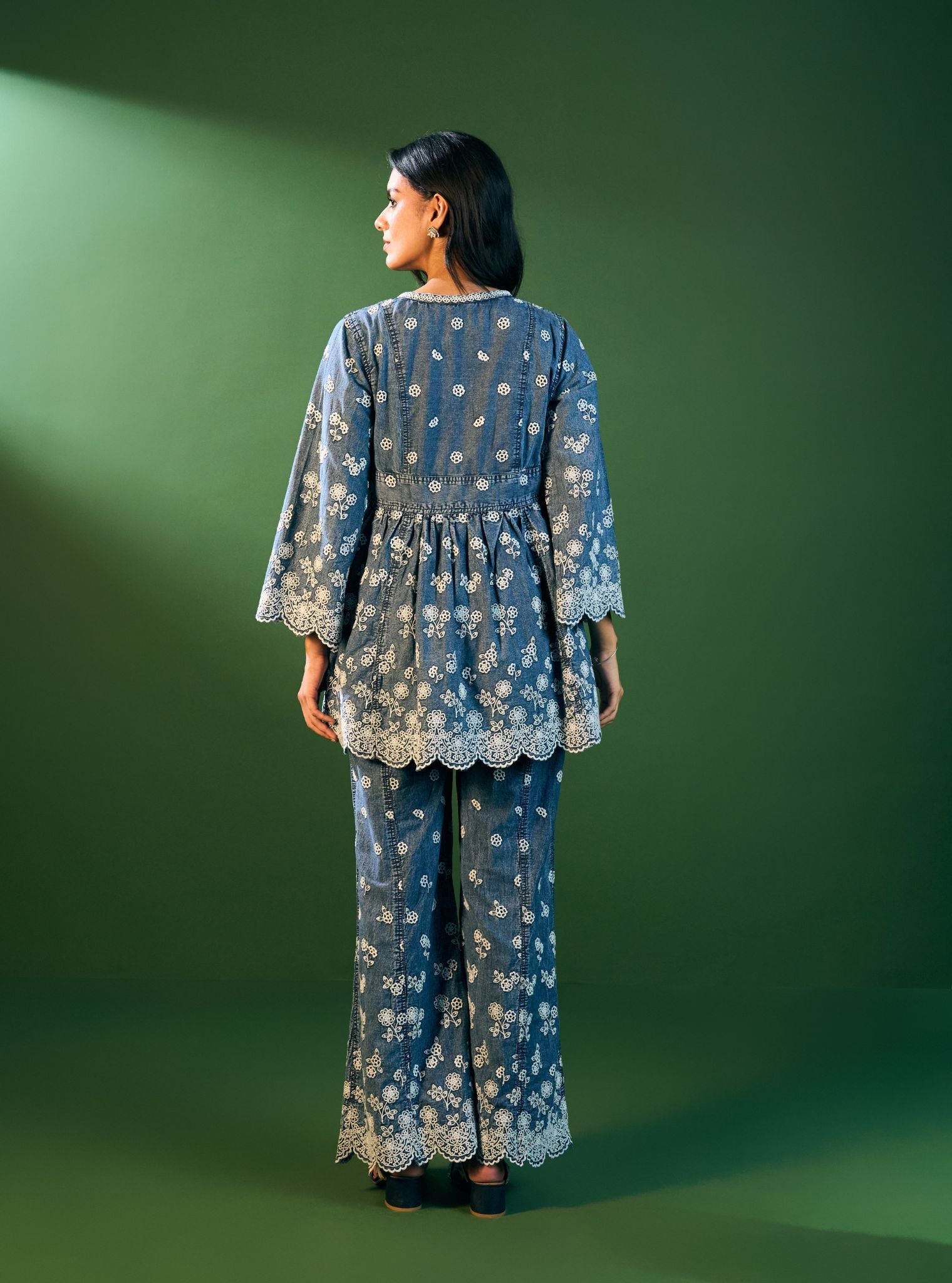 Sariona Denim Co-ord Set
