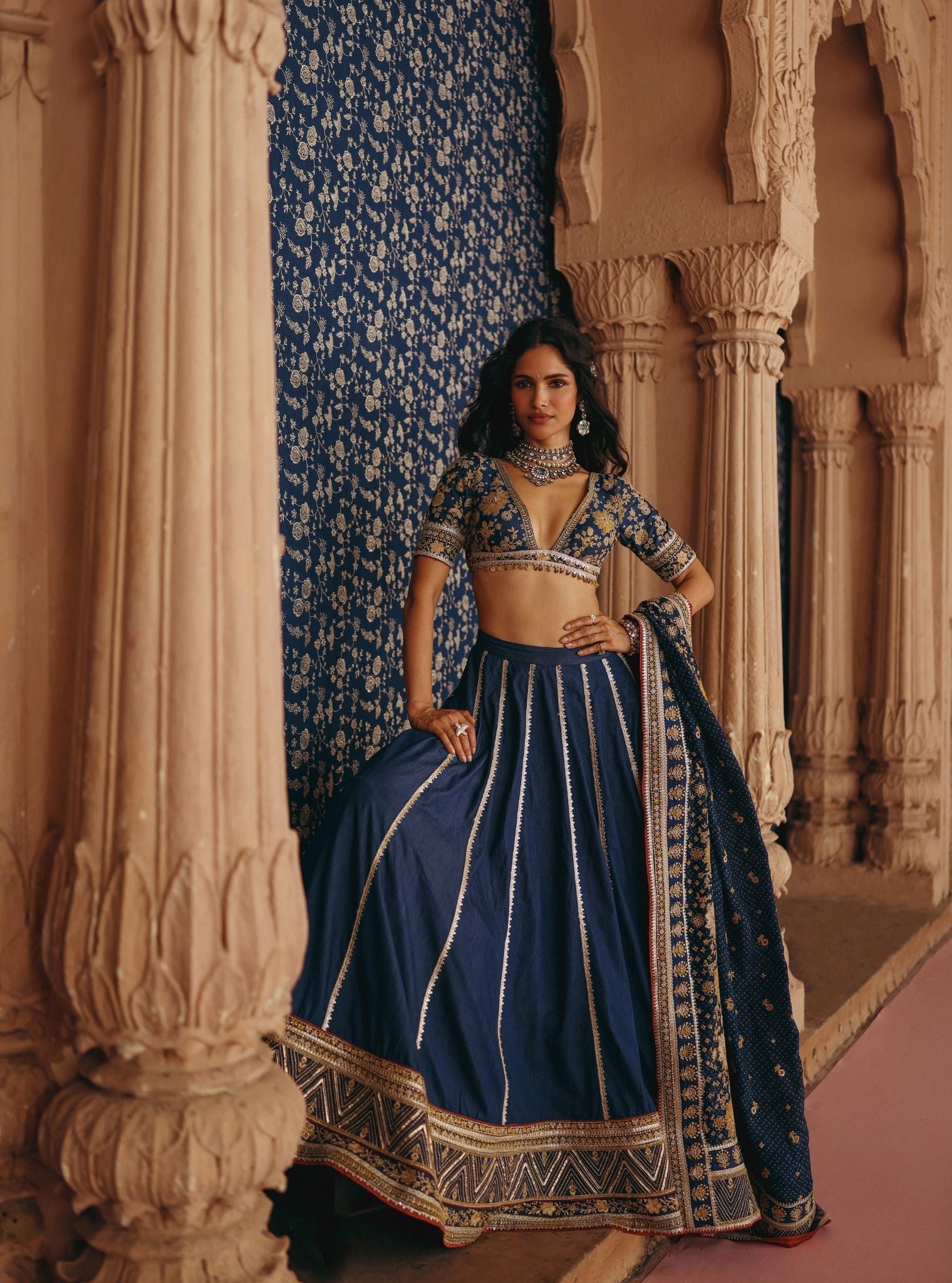 Tejal Denim Lehenga