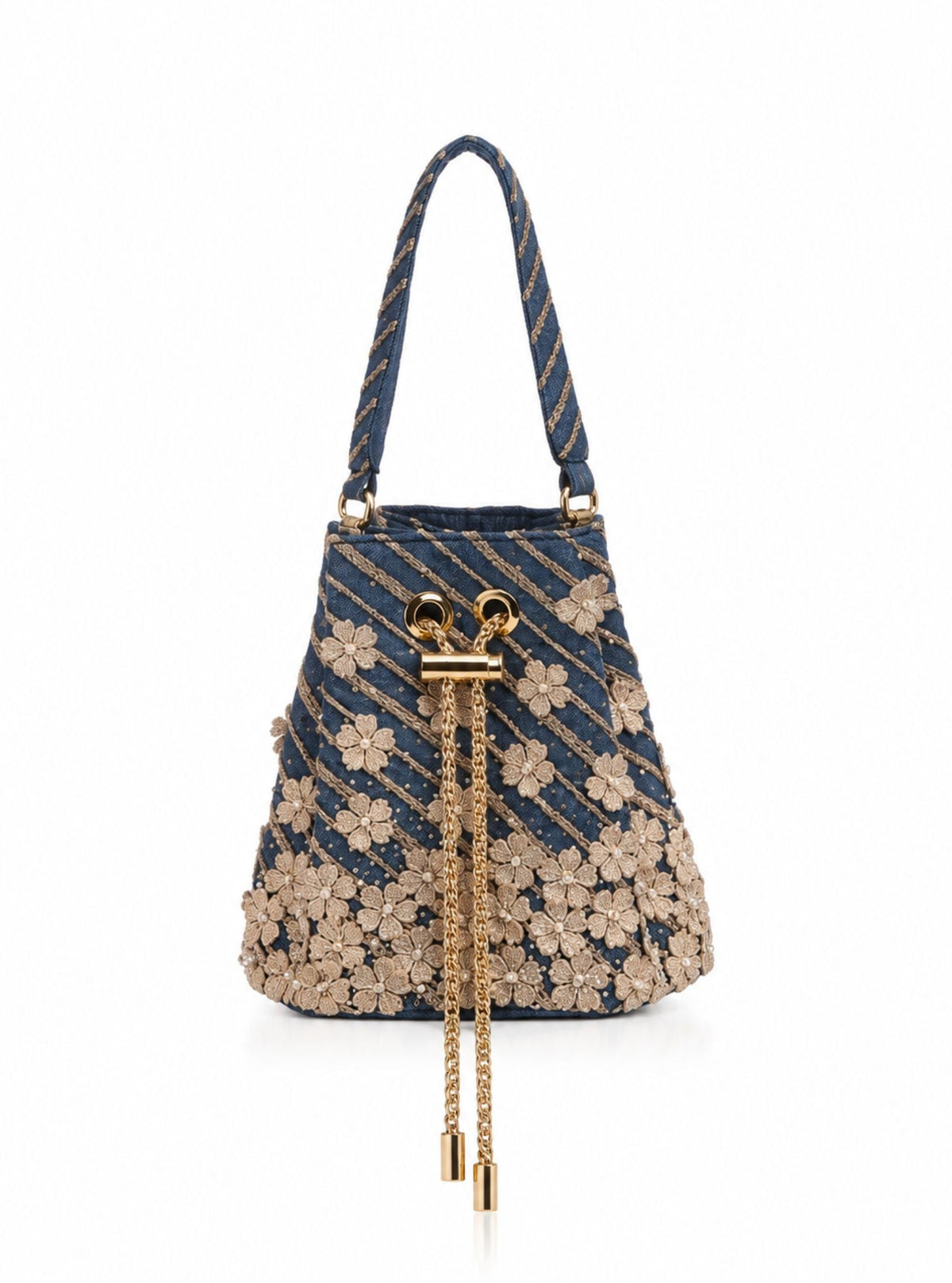 Uptown Girl Denim Potli Bag