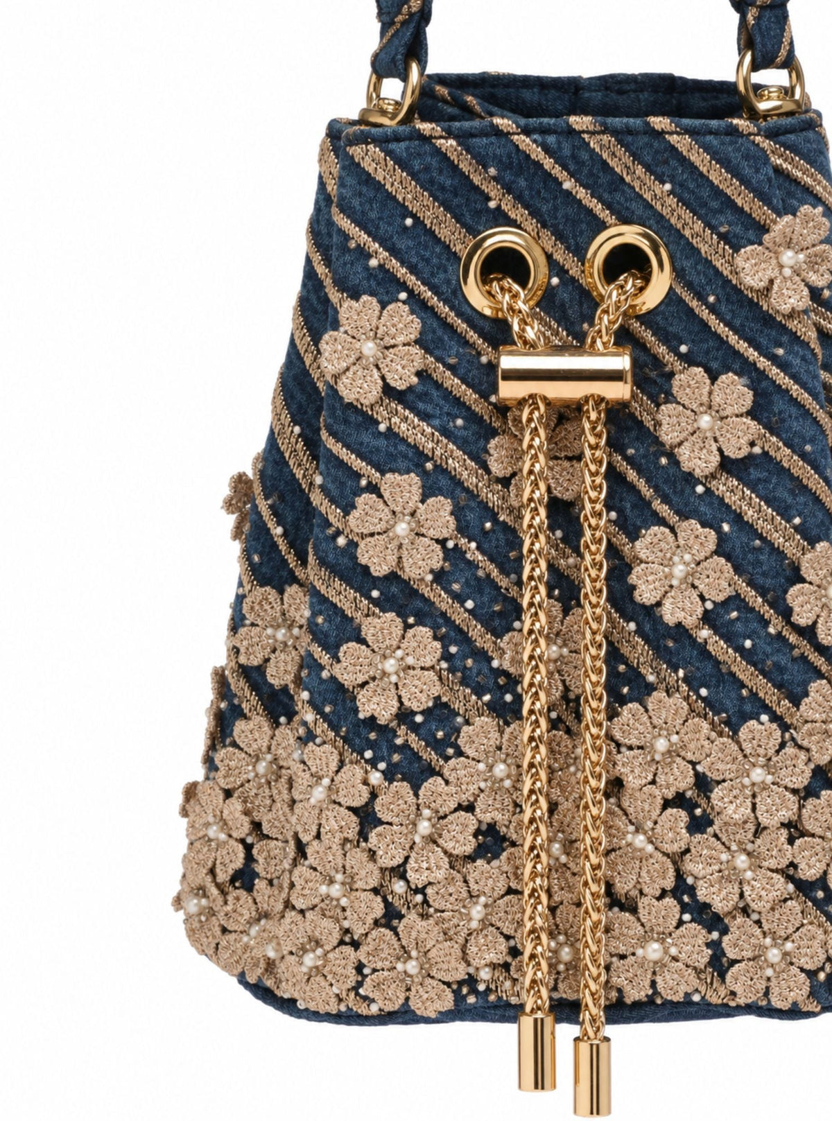 Uptown Girl Denim Potli Bag
